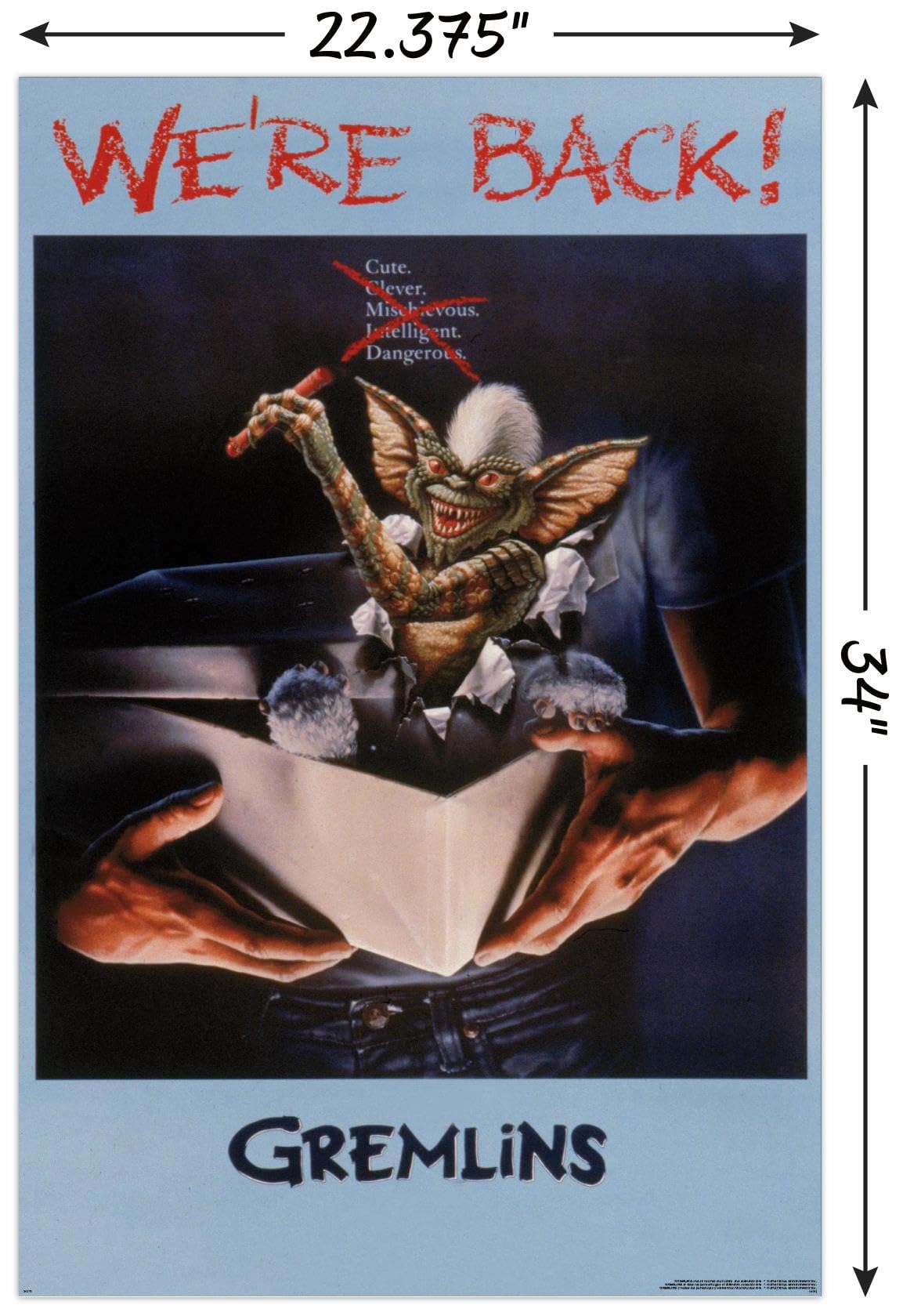 Amazon.com: Gremlins - We're Back One Sheet Wall Poster, 34L