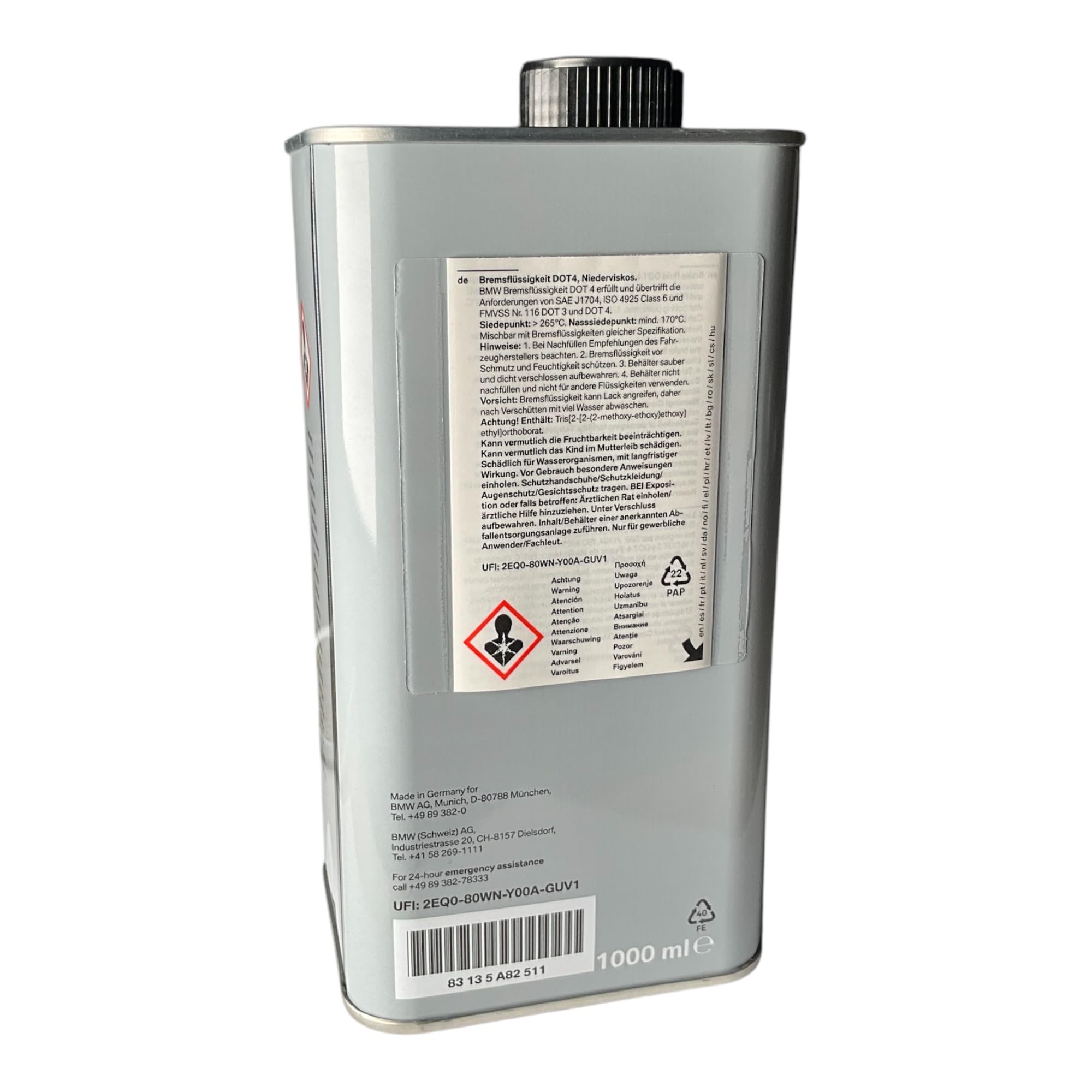 BMW, liquido freni DOT 4LV, bassa viscosità, 1000 ml