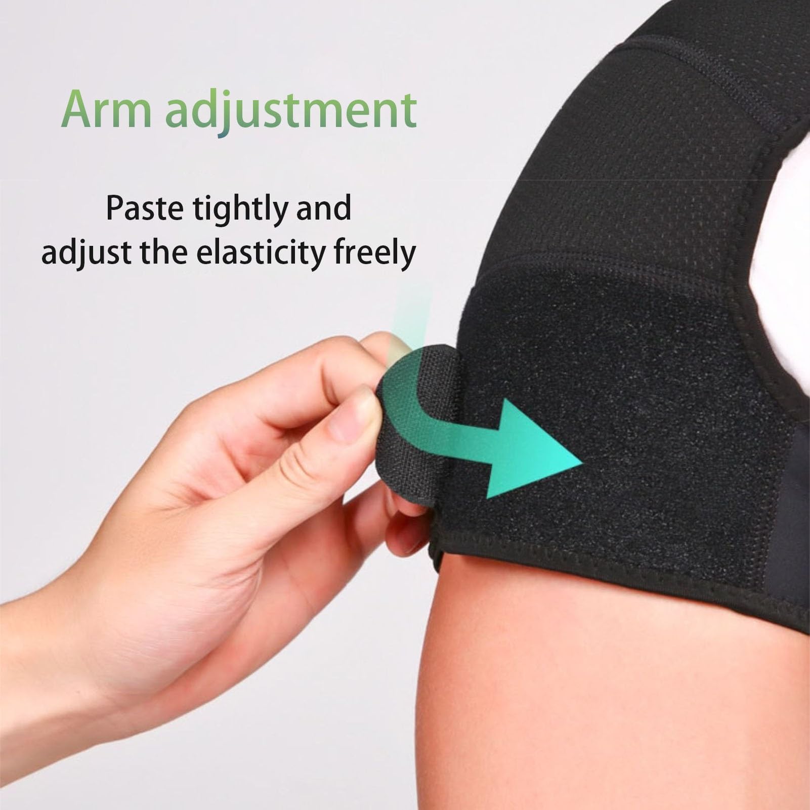 Bracciale Doppio Dei Tutore Spalla Elastico Regolabile Per Sollievo Della Supporto Per Compressione Prevenzione Delle Lussazioni Per(M)