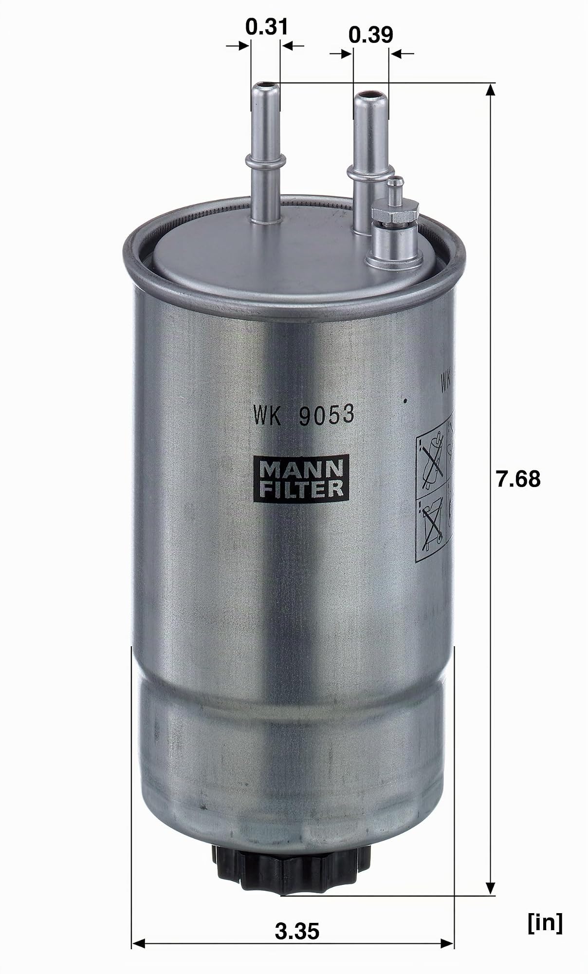 MANN-FILTER WK 9053 z Kraftstofffilter - für Pkw + Transporter