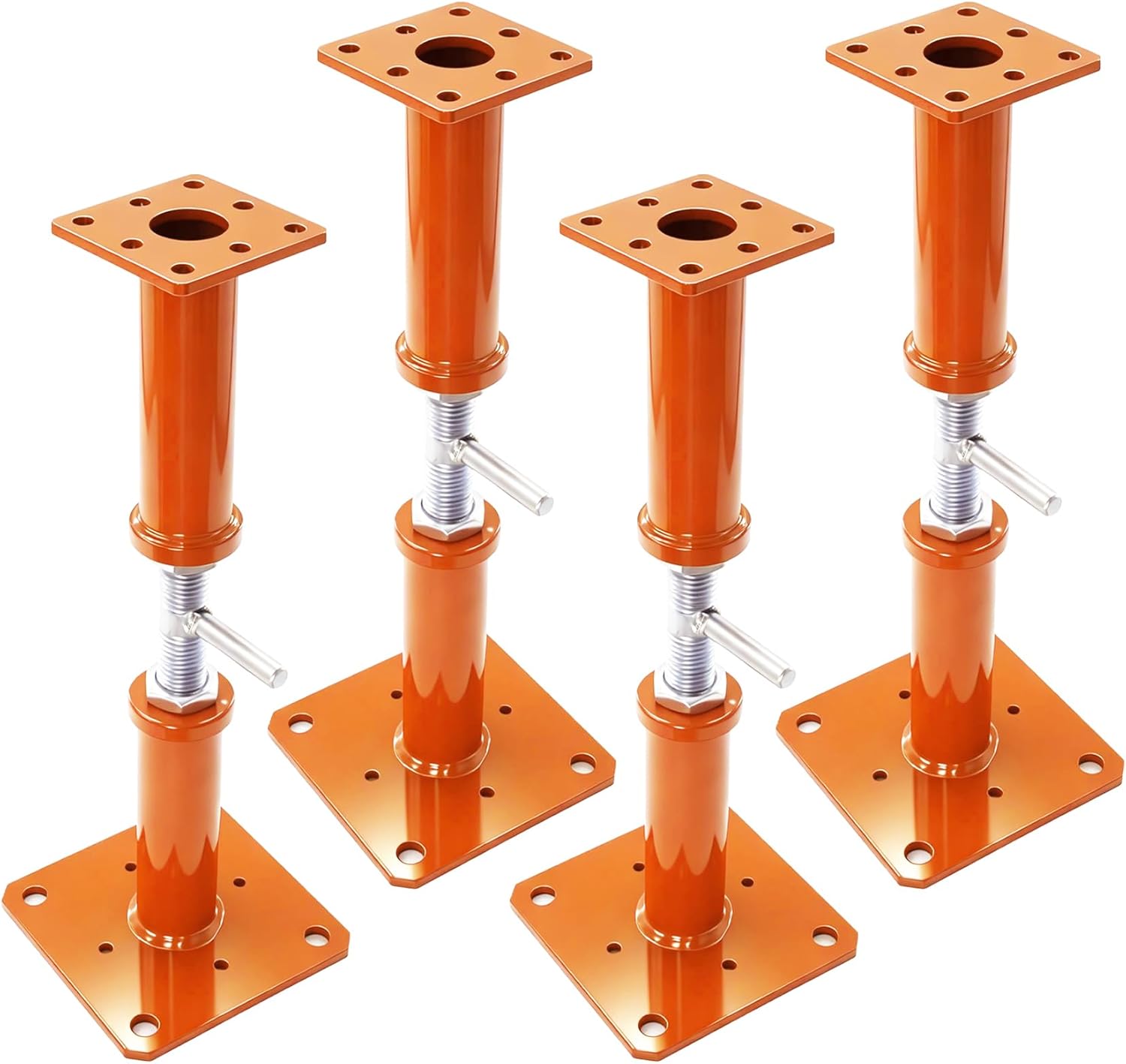 House Jacks for Leveling,House Jack Adjustable Height 12-22 in,Foundation Jacks Max 9000 lbs Load Capacity,Jack Post for Leveling&Stabilizing Stairs,Porches,Easy to Install&Use,4-Year Warranty&Packs