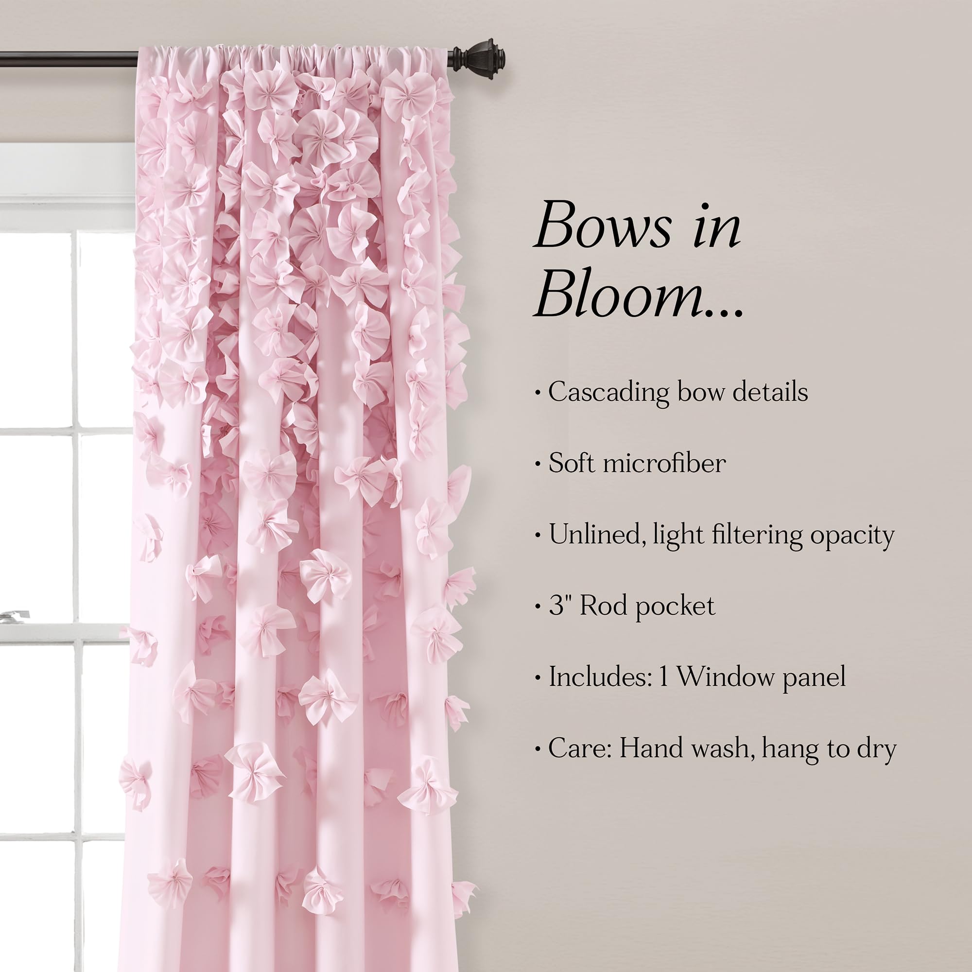 Amazon.co.jp: Lush Decor Riley ウィンドウカーテン シアーフリル