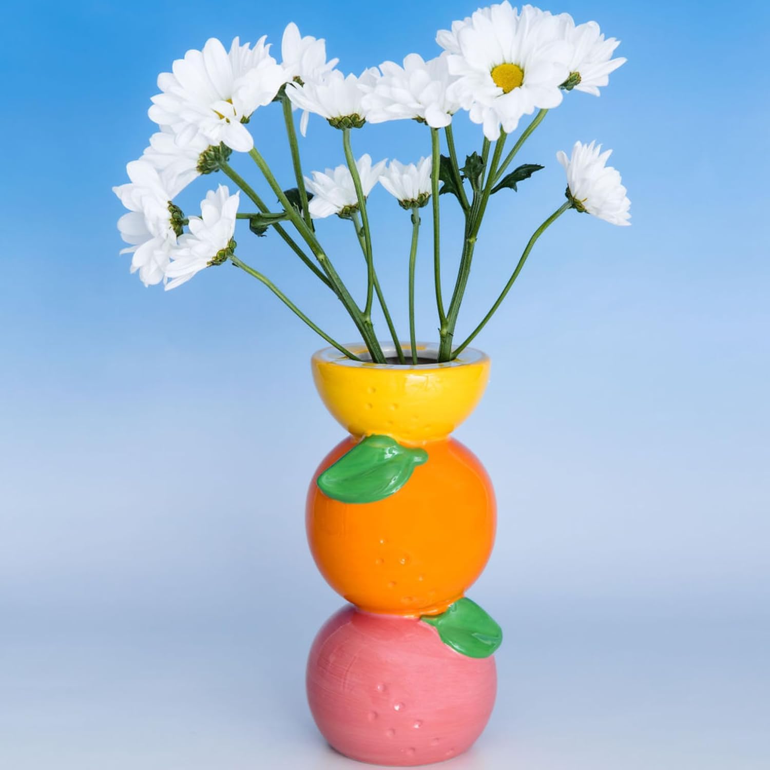 Small Ceramic Citrus Bouquet Table Vase