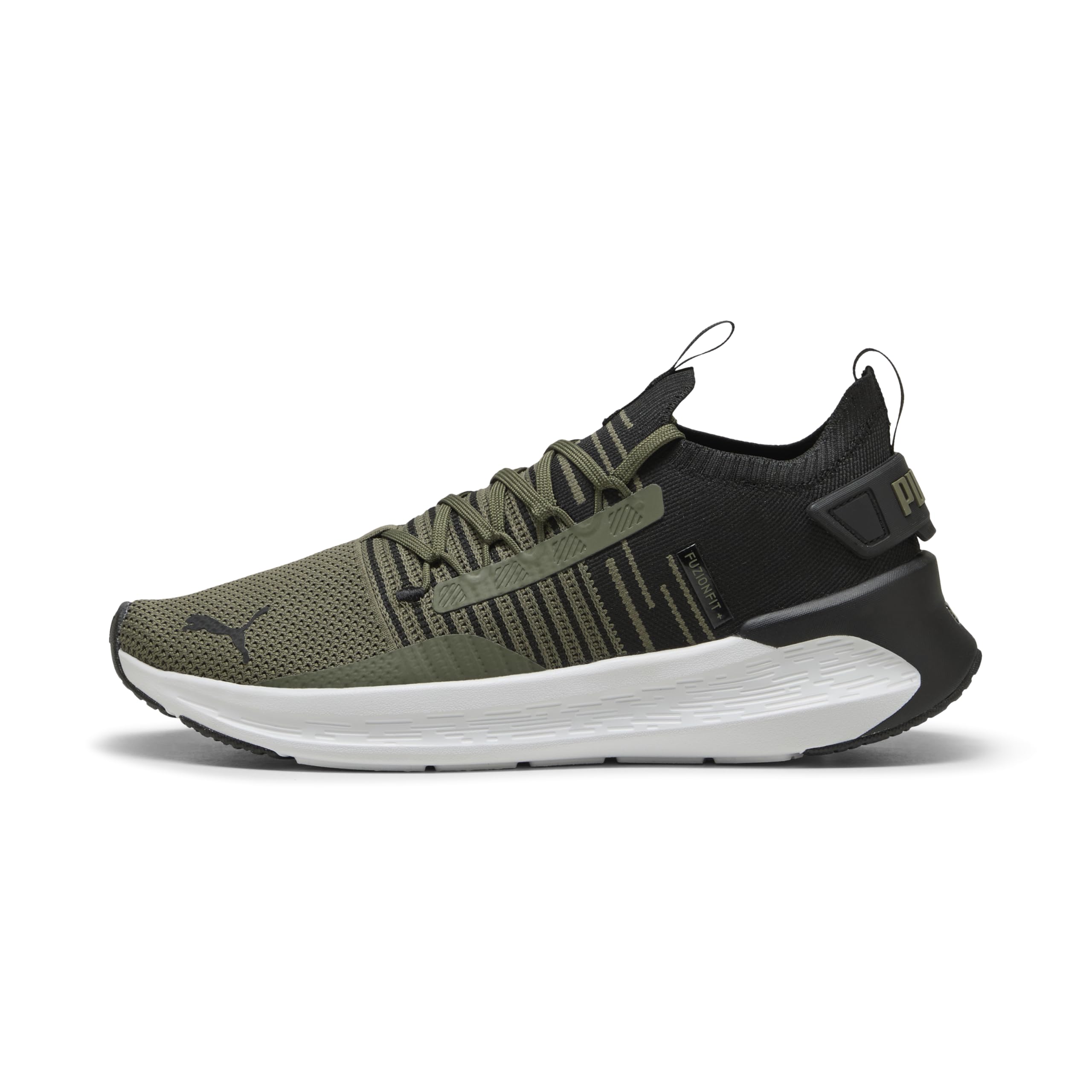 Puma Tênis de corrida unissex Softride Symmetry Fuzion Road, Loden