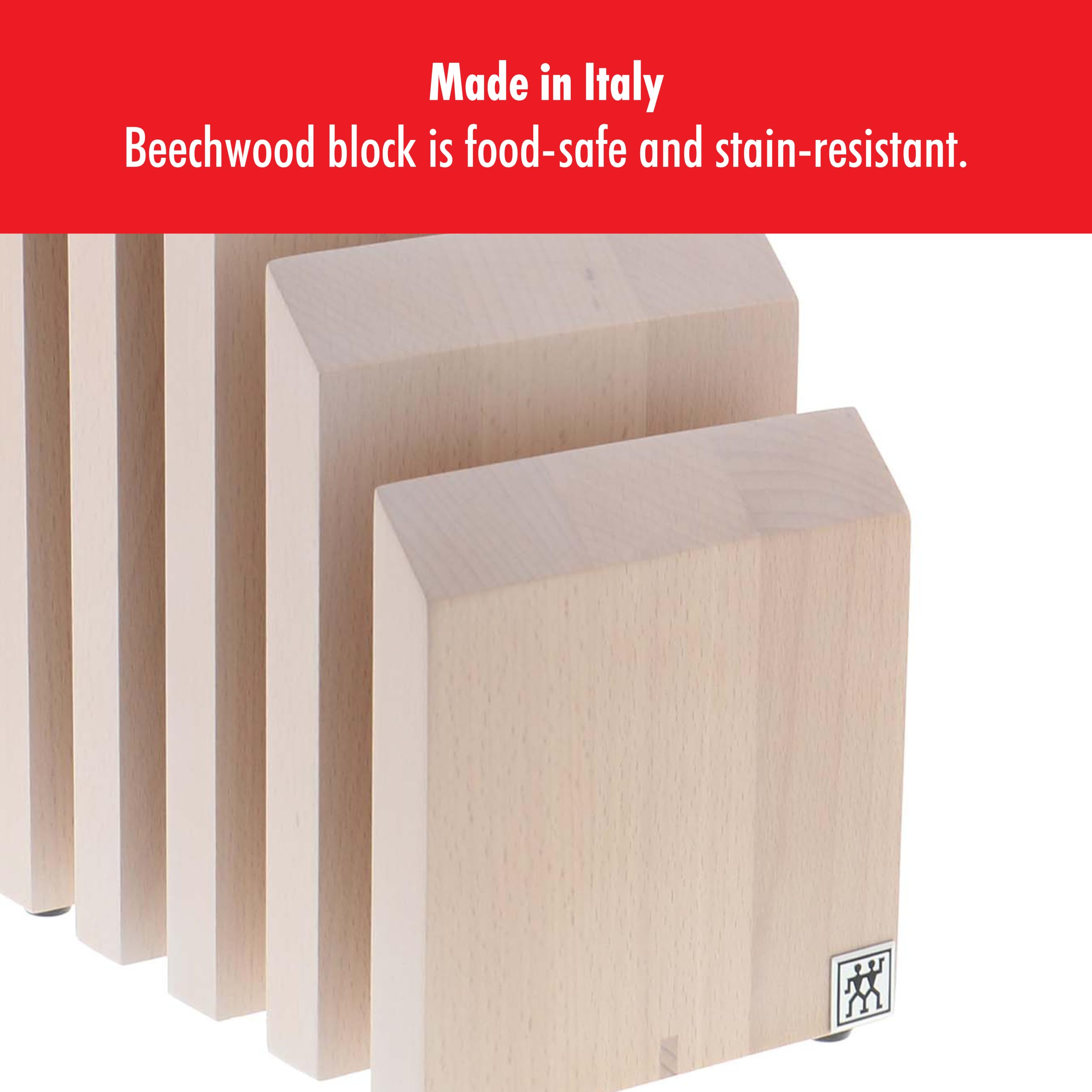 Zwilling 35103-440 Aufrechter magnetischer Messerblock, Holz, Weißes Buchenholz