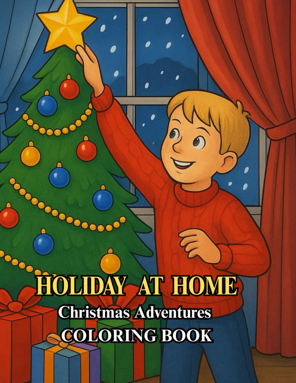 HOLIDAY AT HOME: Christmas Adventures COLORING BOOK