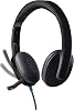 Logitech H540 Wired Over-Ear Microphone Headset, Laser-Tuned Drives and Built-in Equalizer, Digital Stereo Audio, Over-Ear Inspections, Noise Canceling Foldable Microphone, Black