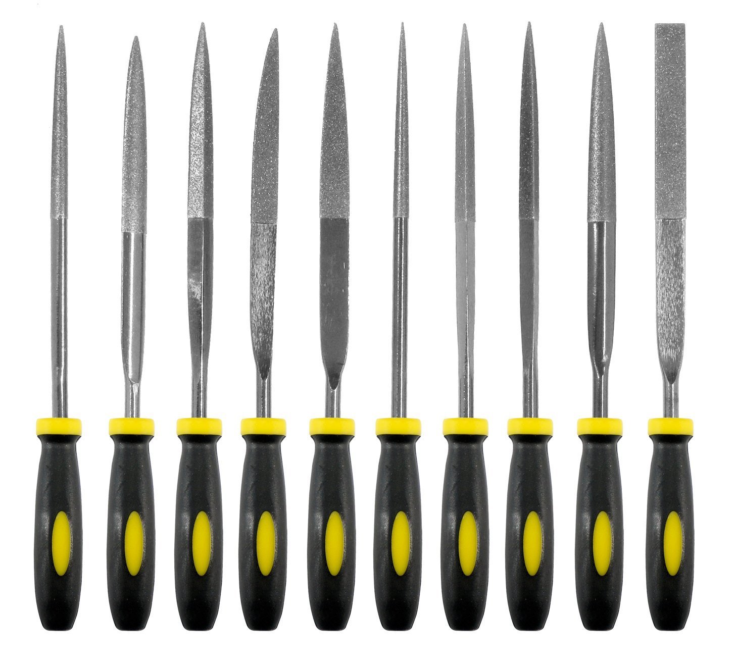 Lot de limes SE 7414tf diamant titane noir pour vos travaux de gravure et de lissage sur bijoux
