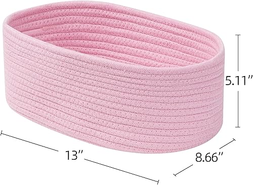 Miniatura 6 de Kriitools Bonitas cestas y contenedores para almacenamiento y organización de estantes, cesta tejida pequeña para almacenar y organizar artículos