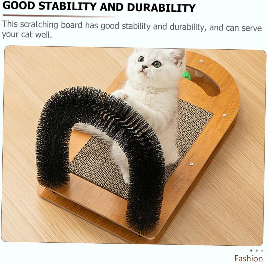 Cat Scratching Pad U-Shaped Replaceable Kitten Scratcher Sturdy Floor Accessory Multifunctional Self-Entertainment Cat
