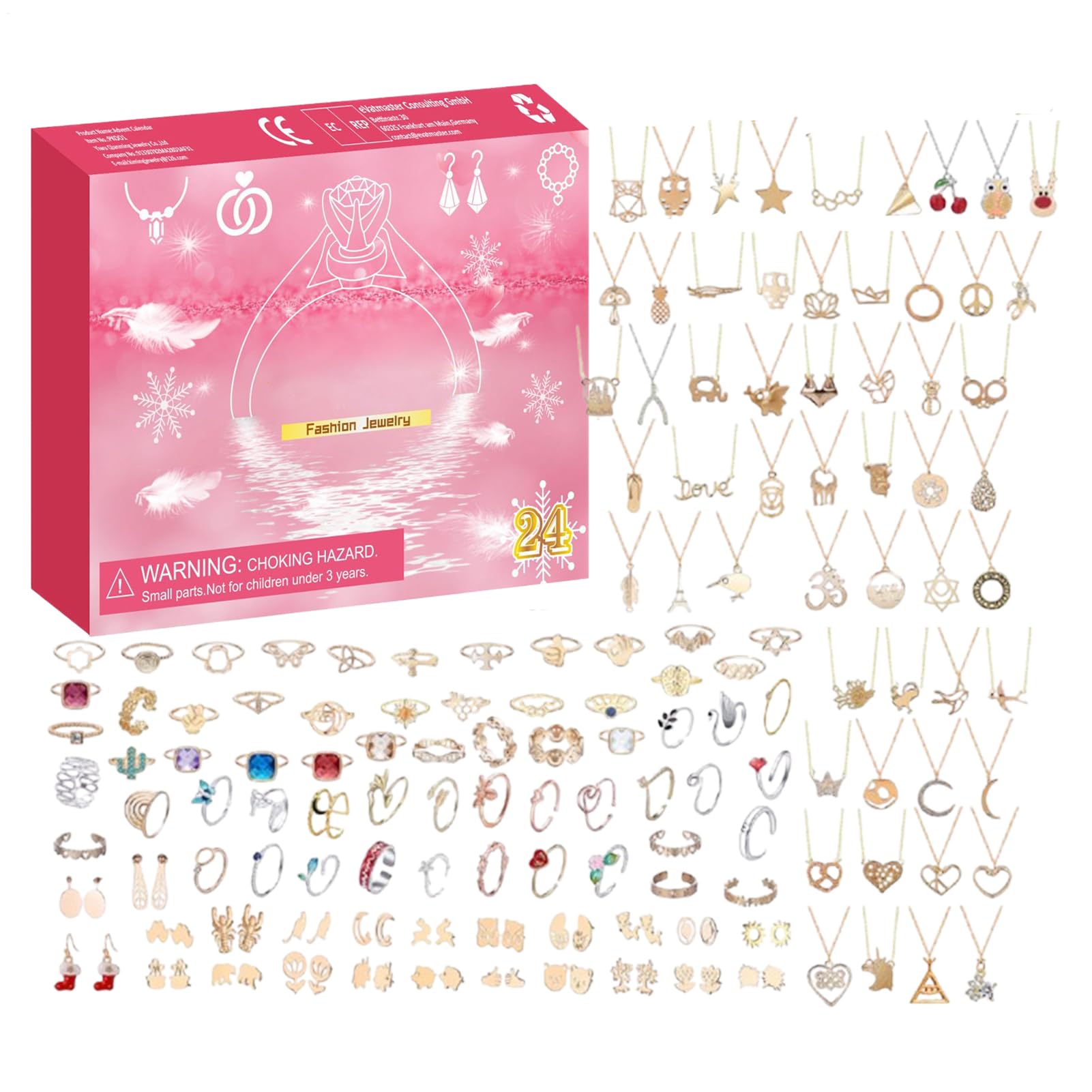 Calendario De Cuenta Atrás Para Navidad 2025 Para Las Vacaciones De | Calendario De Adviento De Navidad Con s De Joyas Para Adolescentes Familia Amigos Chicas Jóvenes Mujeres