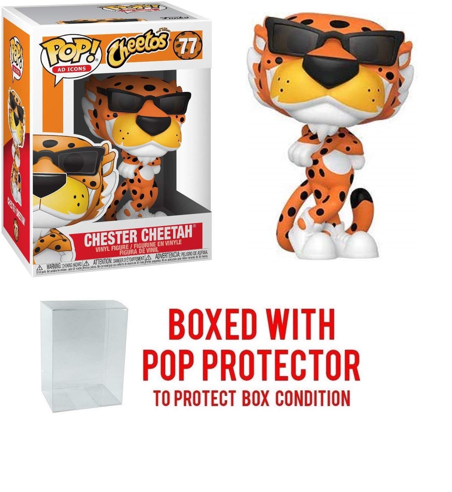 FunkoPop Ad Icons: Cheetos Chester Cheetah Pop Vinyl Figure (Includes Compatible Pop Box Protector Case)