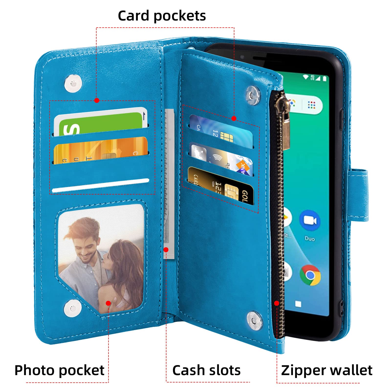 Funda Para Shock Volt SV55 Con Protector De Pantalla De Vidrio Templado