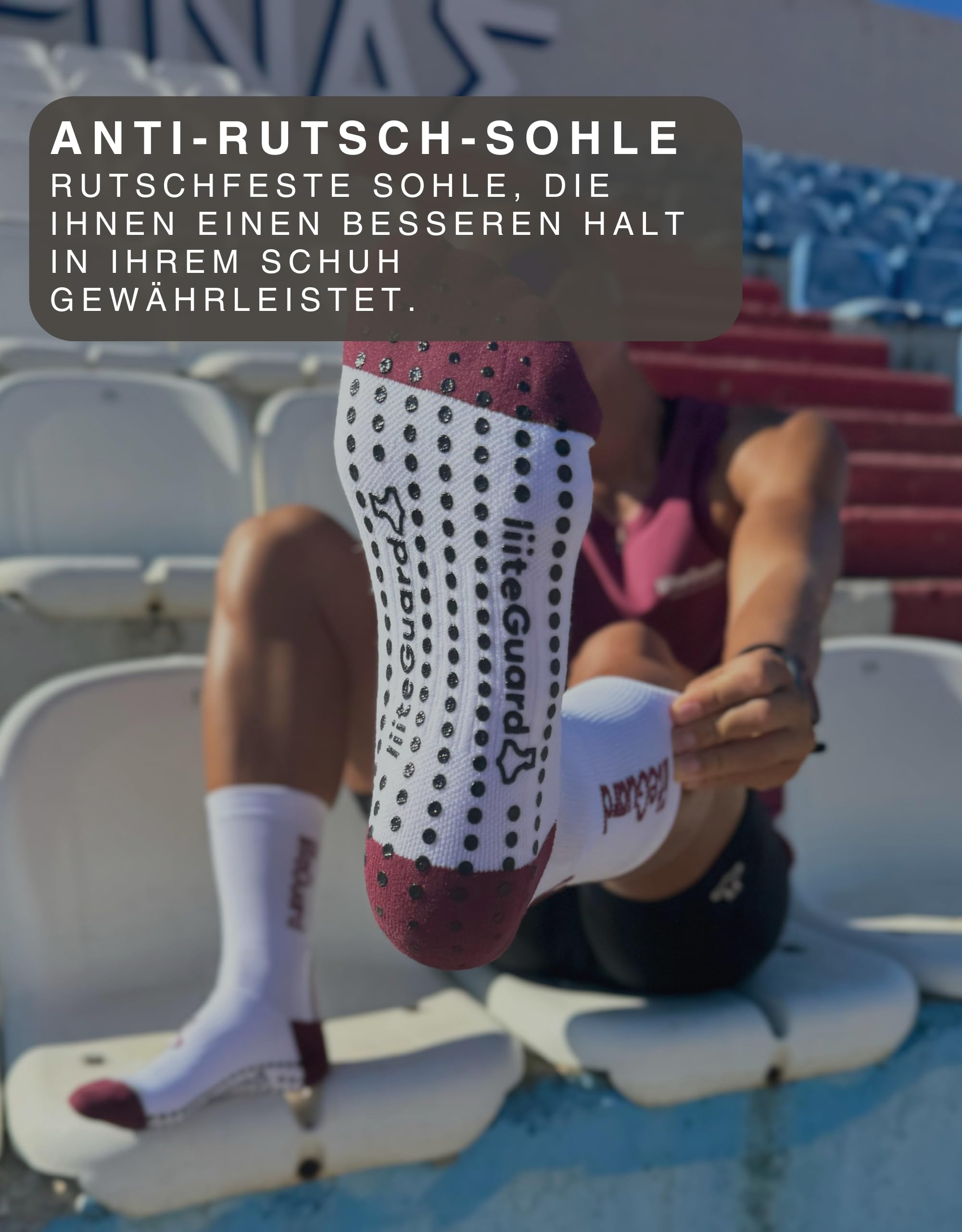 liiteGuard PRO-TECH LG Running Chaussettes de compression pour homme et femme | Chaussettes de compression pour le sport, la course à pied, le football, anti-ampoules | Chaussettes de course d'hiver |