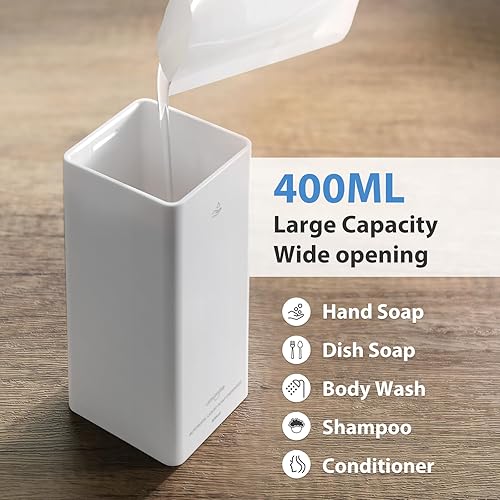 Miniatura 3 de Umimile Dispensador de champú y acondicionador, dispensador eléctrico de champú de ducha de 13.5 onzas, dispensador de jabón de ducha montado en la
