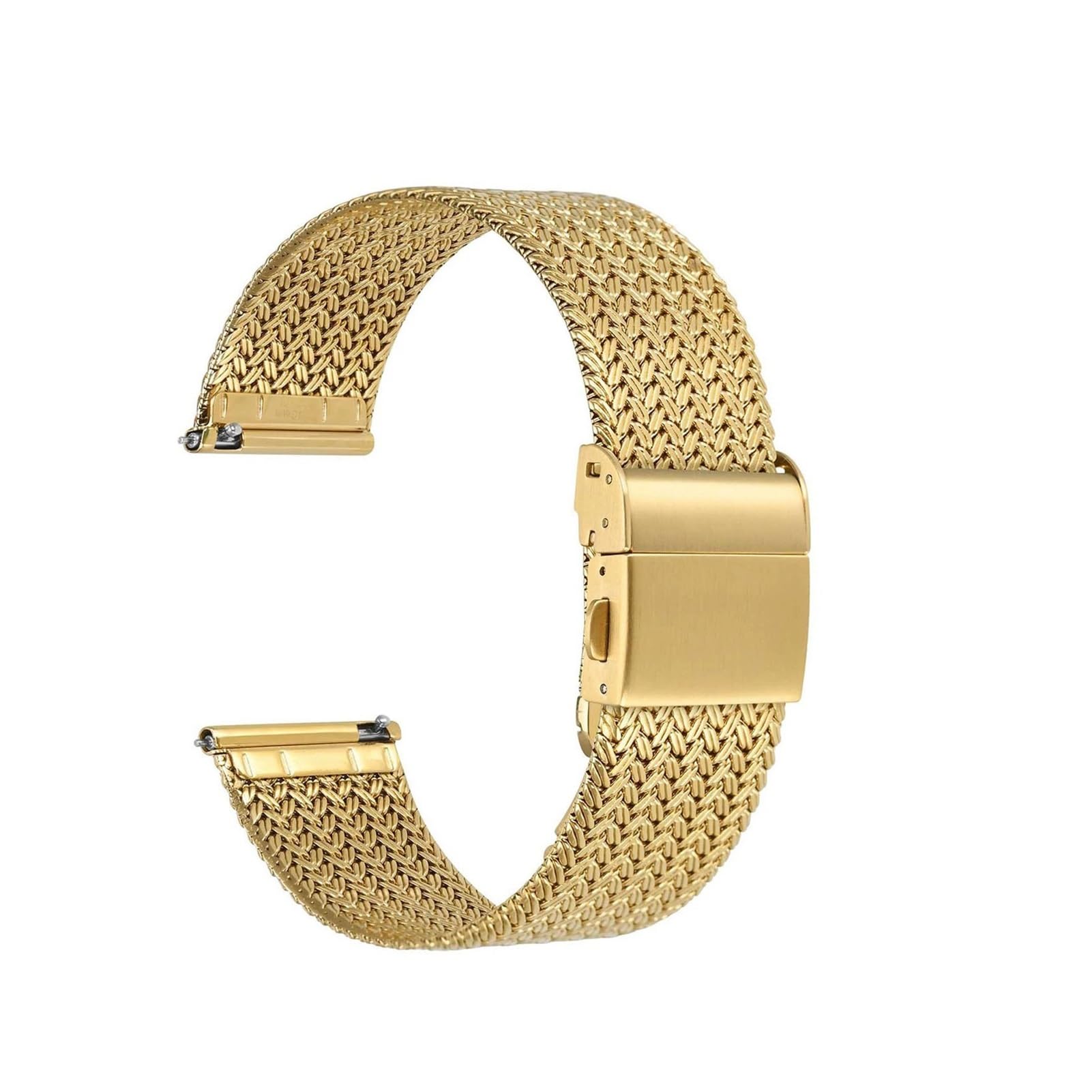 Metal Watch Bands 316L Stainless Steel 14mm 16mm 18mm 20mm 22mm Woven Mesh Quick Release Straps for Men and Women