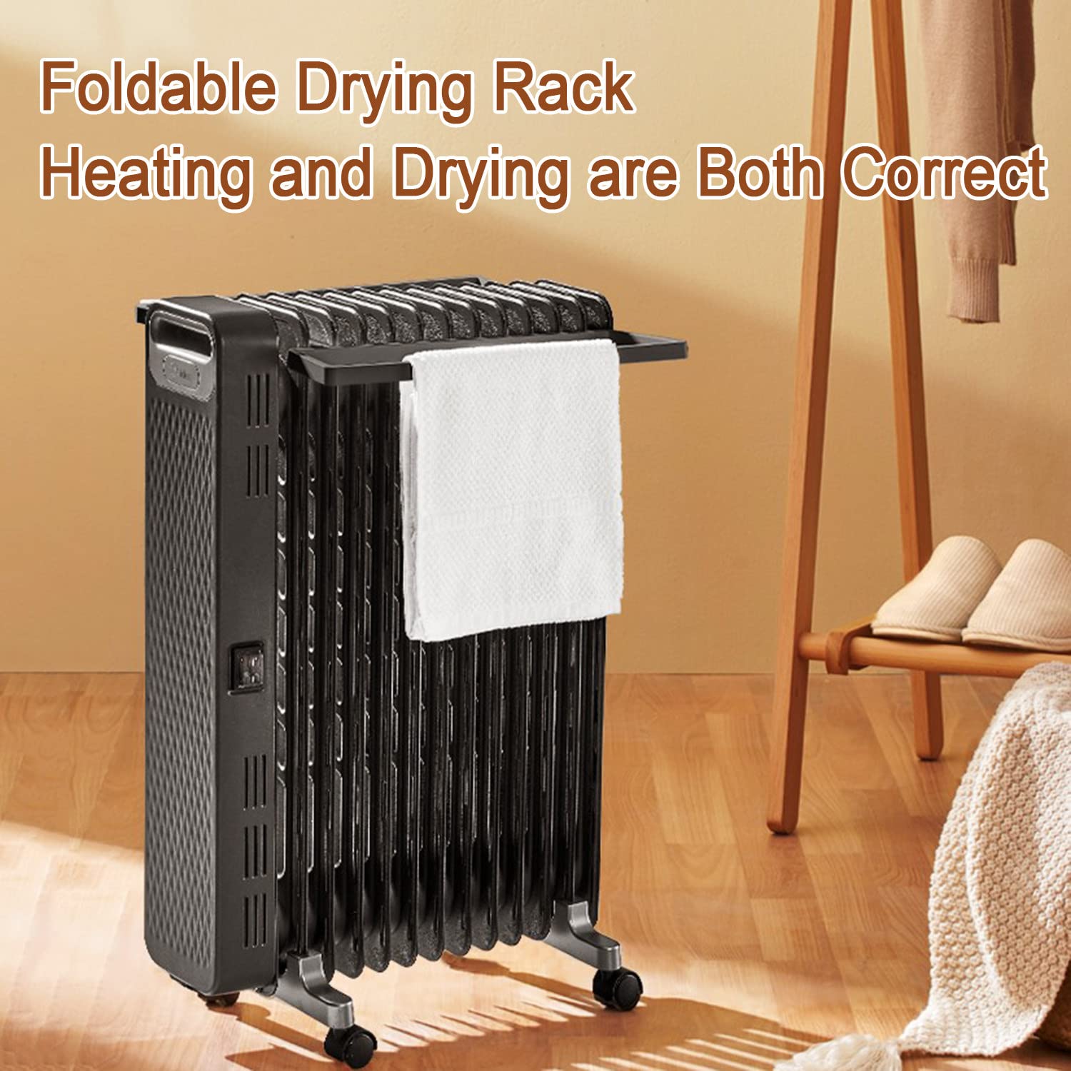 Amazon.co.jp: 2200Wオイル充填ラジエーター電気スペースヒーター13