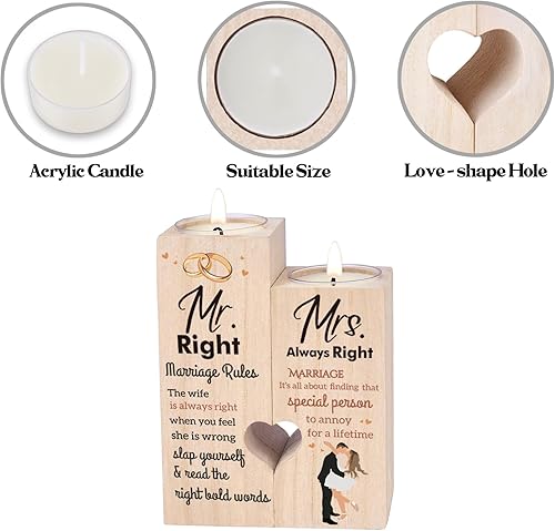 Miniatura 6 de -Candelabro - Regalos de boda para parejas 2023, regalos de boda personalizados para la pareja, regalos de compromiso para parejas-Candelabro