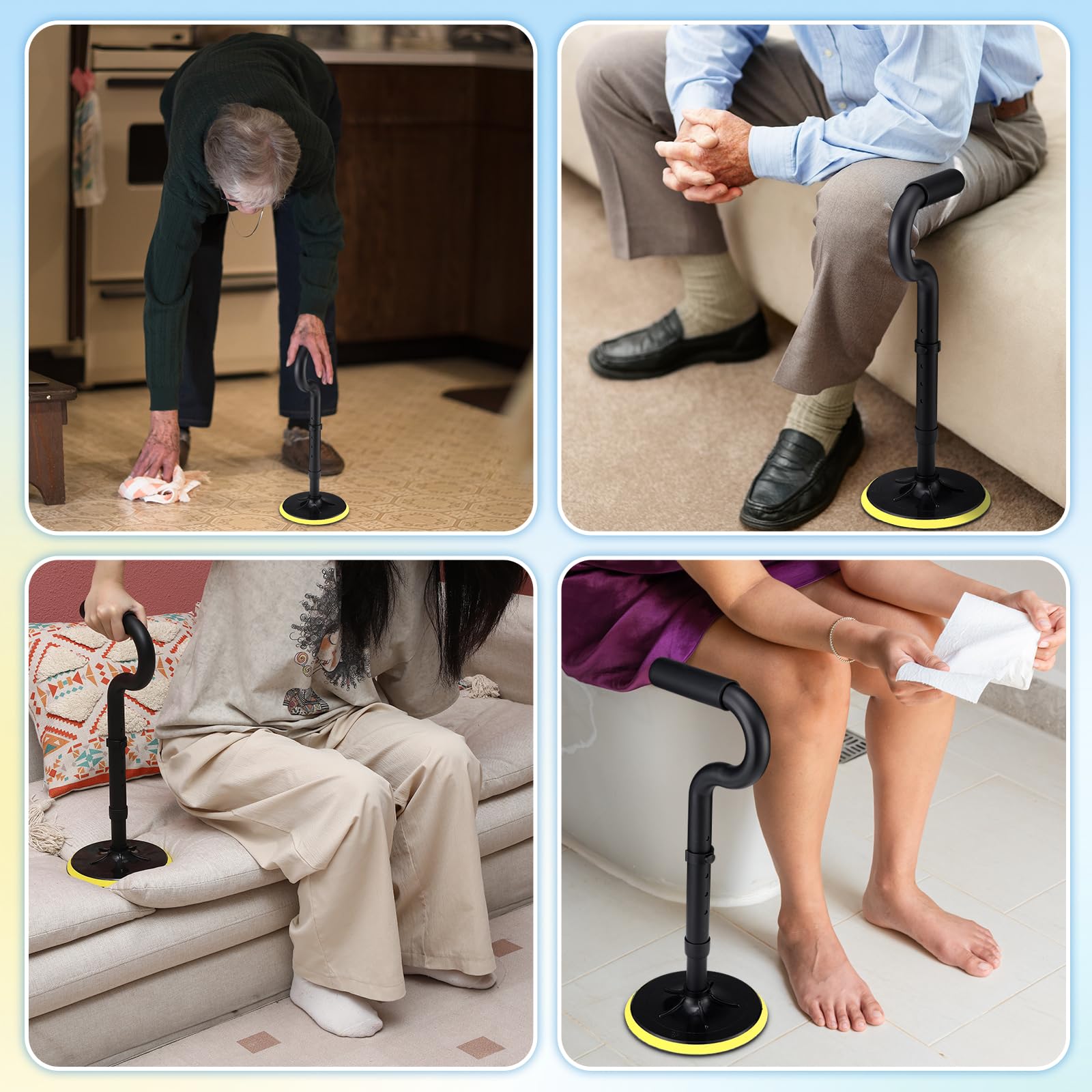 Mobility Aids Tool Adjustable Standing Aids & Supports Assist Devices to Help Get up from Floor for Seniors, Stand Assist Aid for Elderly, Rising Indoors, Garden, Housework — Amazon image 5