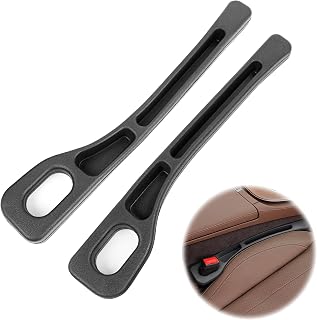 Car Seat Gap Filler, Car Seat Organizer, Car Seat Gap Filler Car SUV Truck Universal For Filling The Gap Between Seat And Armrest Box, 2 Pcs Car Seat Gap Filler (Black)