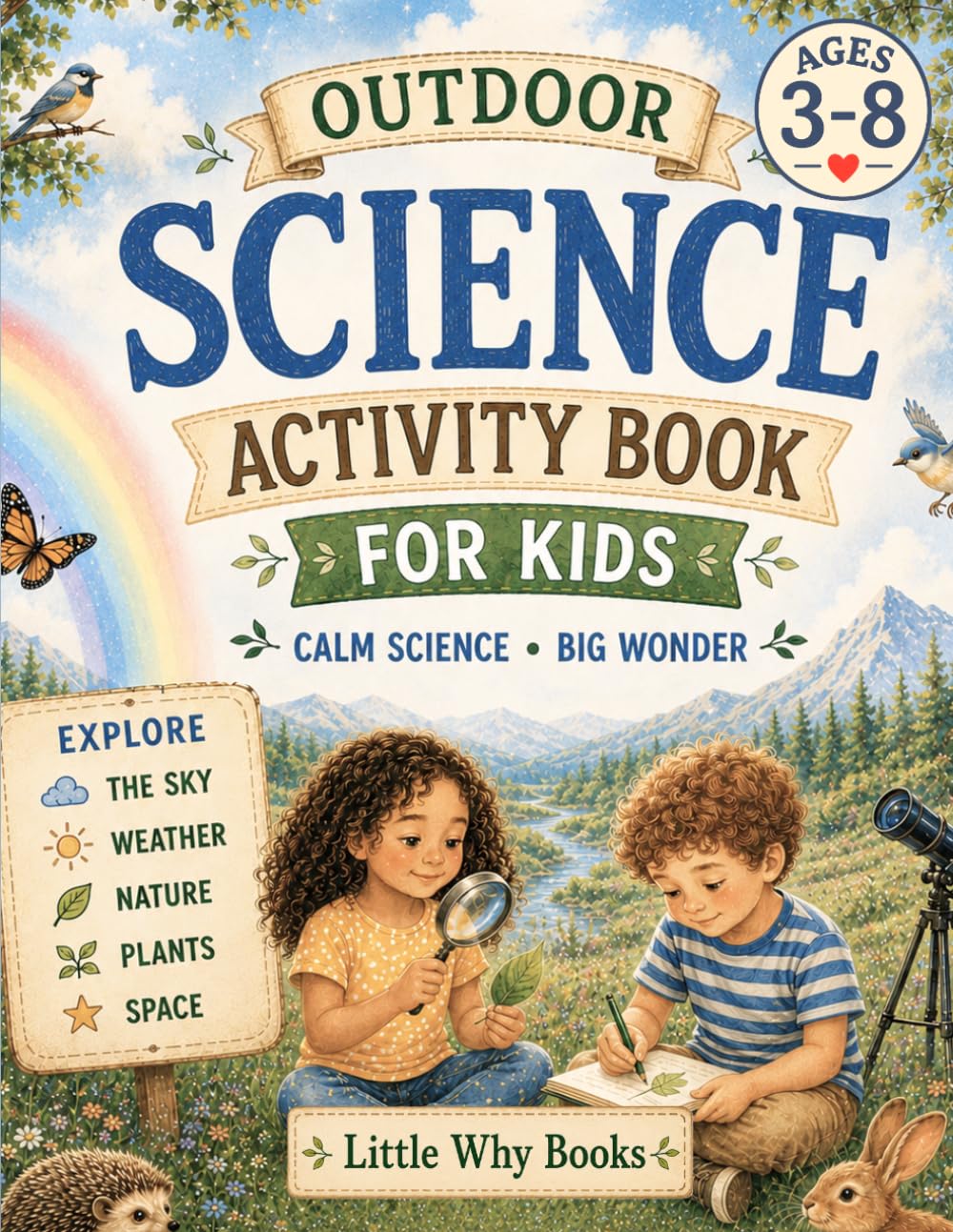 Outdoor Science Activity Book for Kids: 50+ Outdoor STEM Activities, Nature Adventures & Screen-Free Fun for Curious Kids Ages 4–8