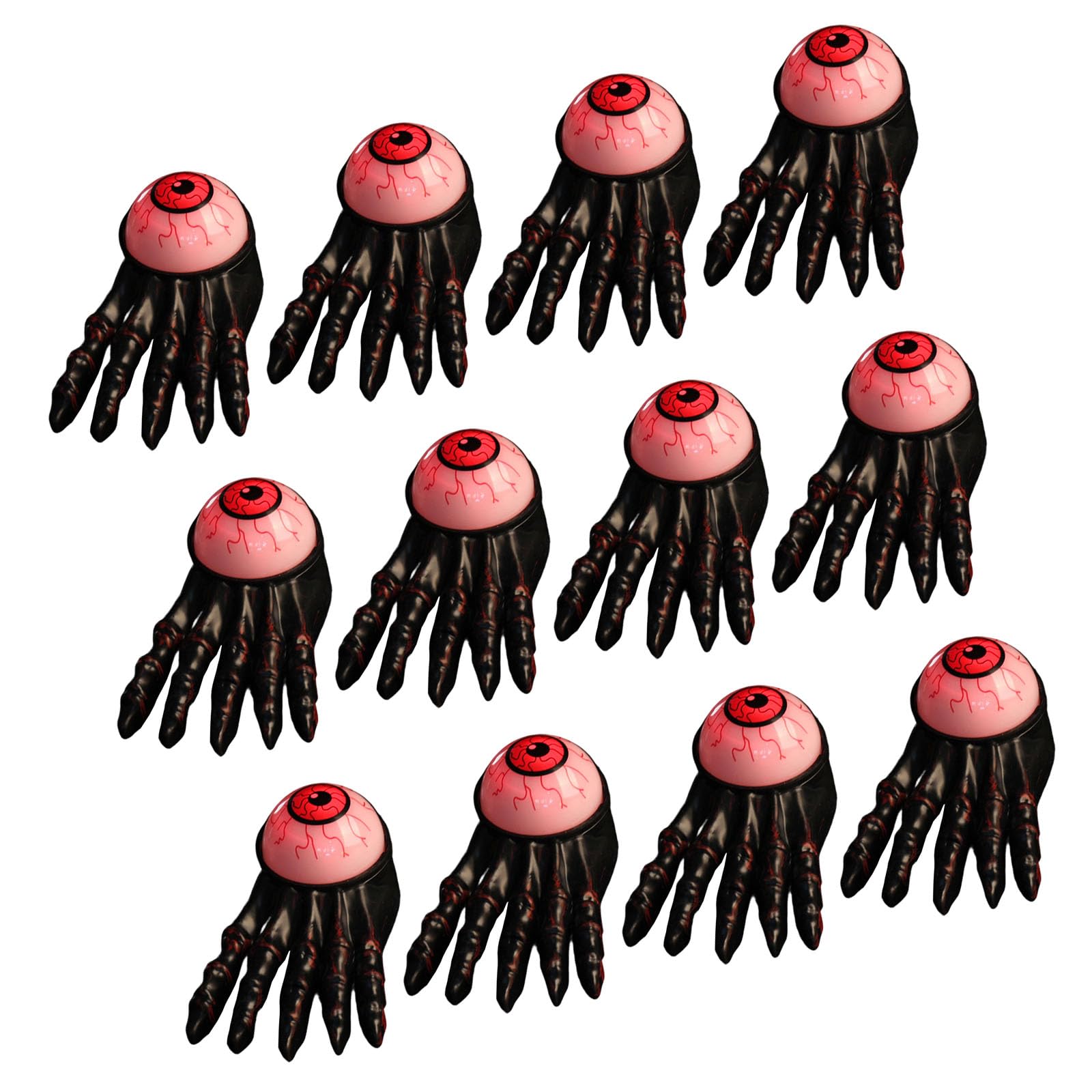 Belowsyaler A Of 12 Battery Powered Foot Shaped Halloween Decoration Led Plastics Props For Party Tables Window Entryways Table Ccent Plastics Foot Shaped Halloween Party Decorations Led Light Up Ccent Props