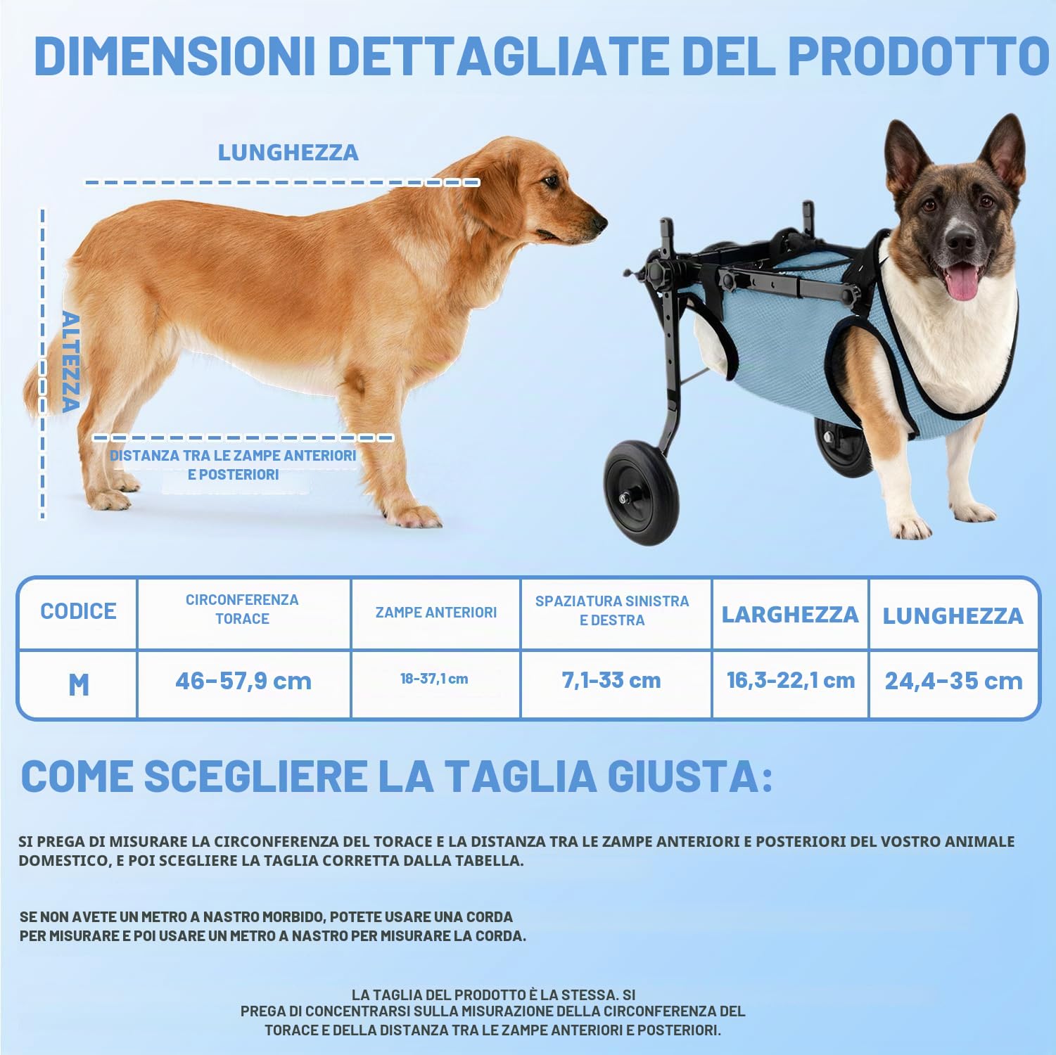 Sedia a rotelle per cani, piccola sedia a rotelle per cani e gatti, per animali domestici, supporta la guarigione, carrello per cani e sedia a rotelle per feriti e debolezza delle zampe posteriori
