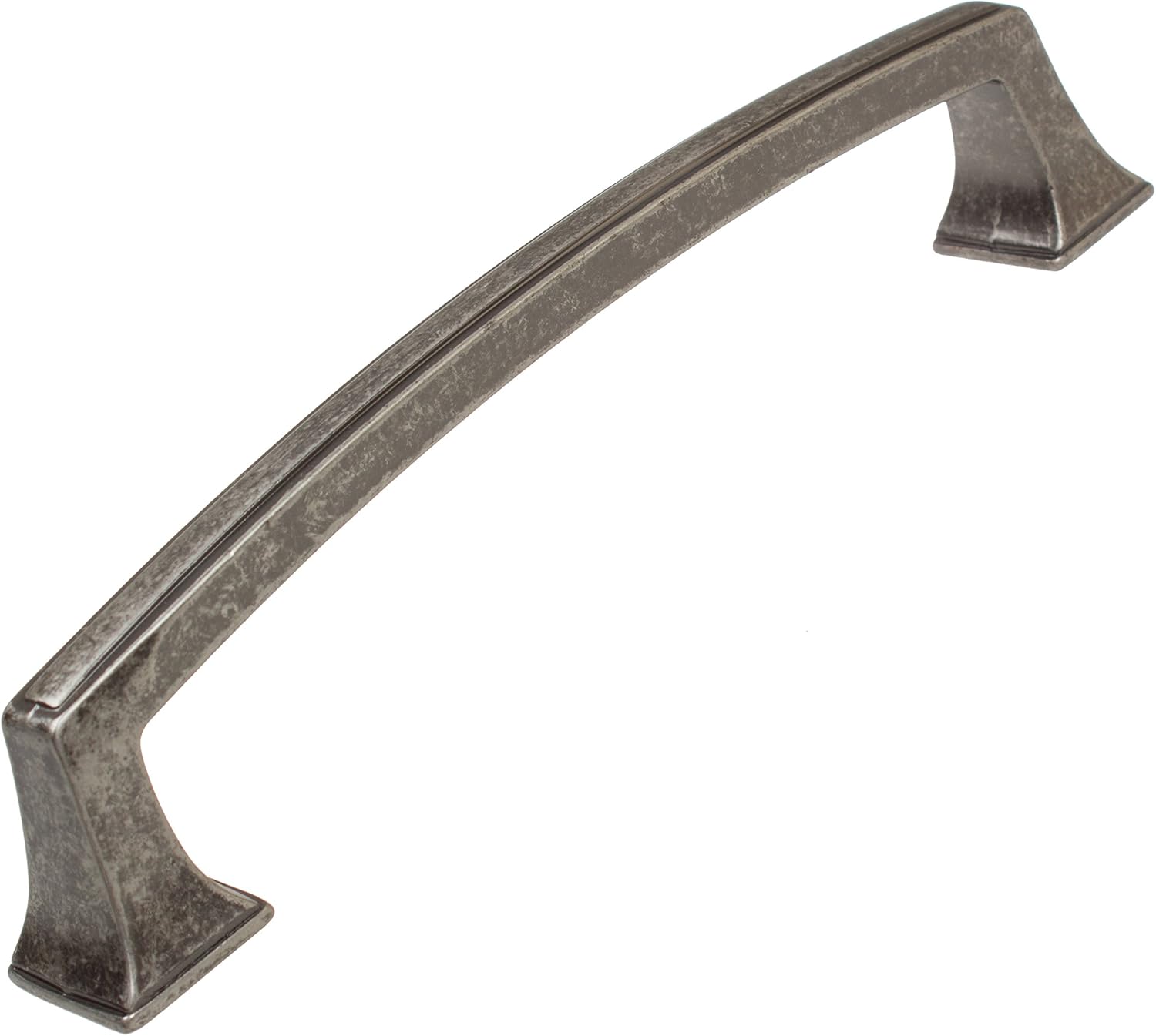 GlideRite Hardware 87380-128-WN-10 5" CC Weathered Nickel Deco Base Cabinet Drawer Pulls (Pack of 10)