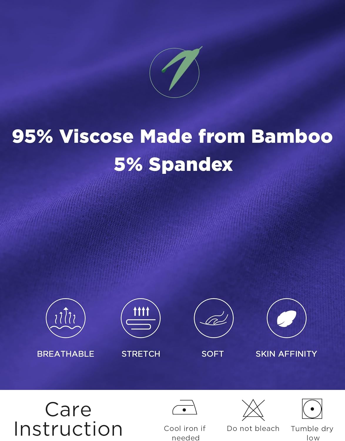 GYS Sleeveless Nightgowns for Women Soft Bamboo Viscose Night Shirts Tank Sleepwear with Pockets Long Sleep Dress - Image 5