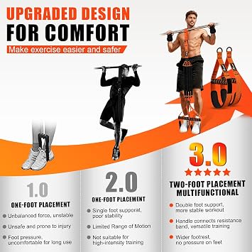 Upgraded Pull Up Assistance Bands, Heavy Duty Resistance Bands with Handles, Exercise Band with Door Anchor, Adjustable Workout Band Set for Pull Up Bar, Full Body Strength&Muscle Training, Home Gym