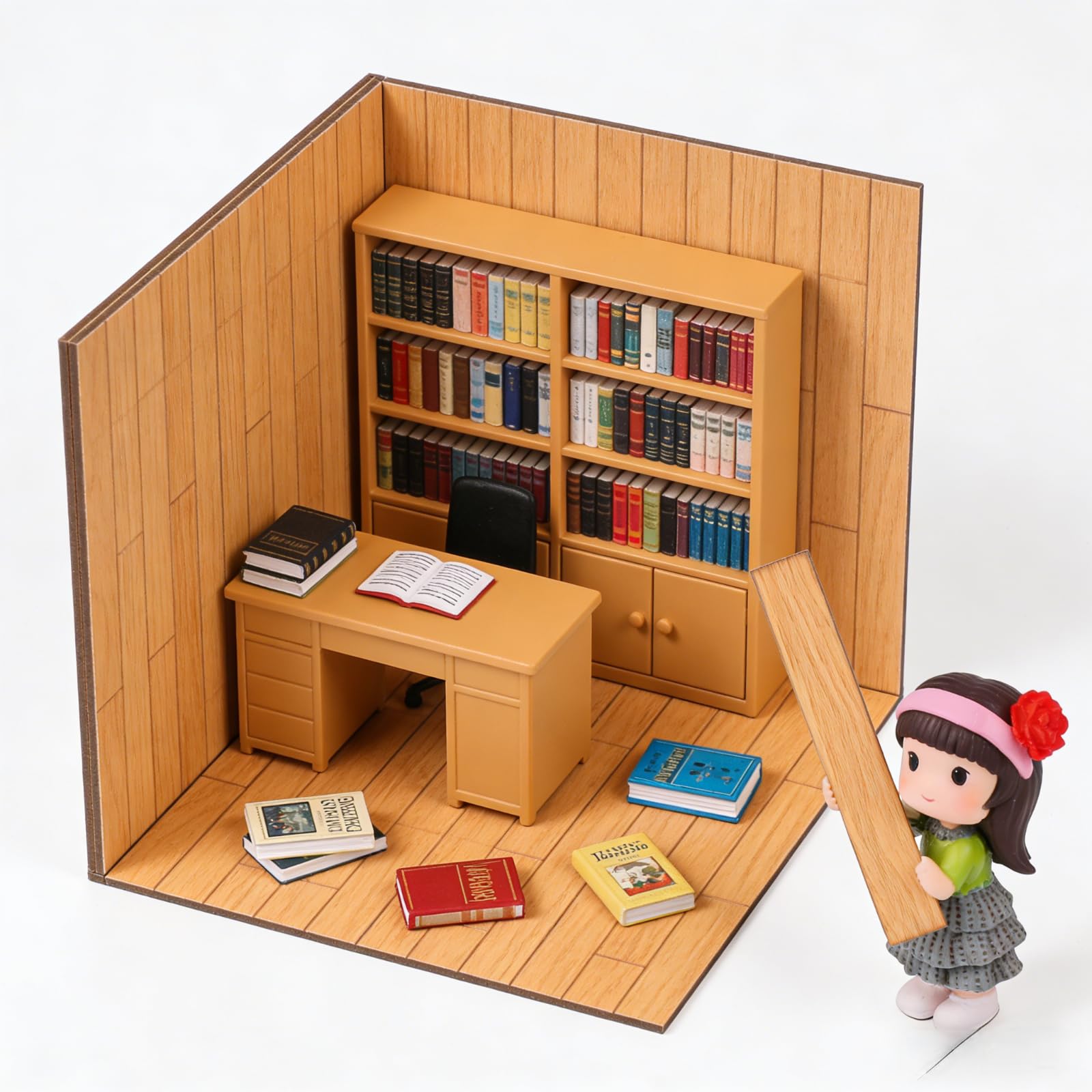 SOIMISS 40 piezas de suelo de collage de simulación para suelo de muñecas, accesorios en miniatura, accesorios en miniatura, minicasa de muñecas, alfombra para casa de muñecas, miniaturas, plástico