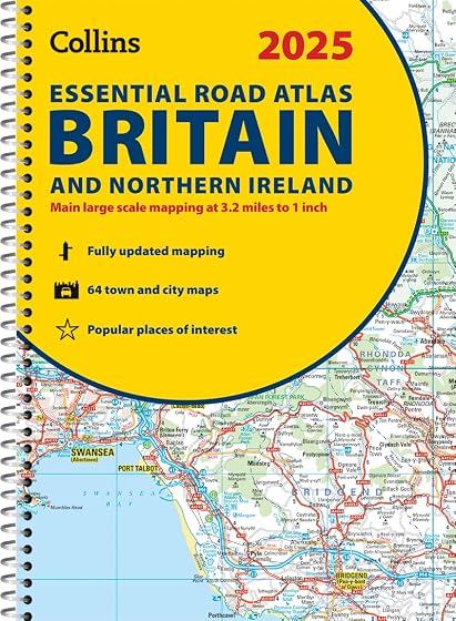 2025 Collins Essential Road Atlas Britain And Northern Ireland