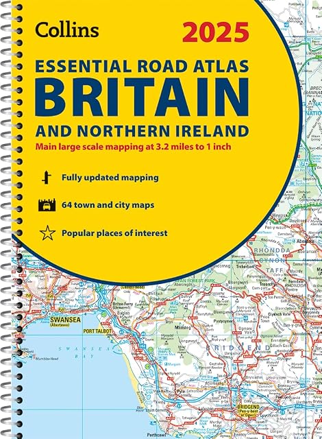 Portada de 2025 Collins Essential Road Atlas Britain And Northern Ireland
