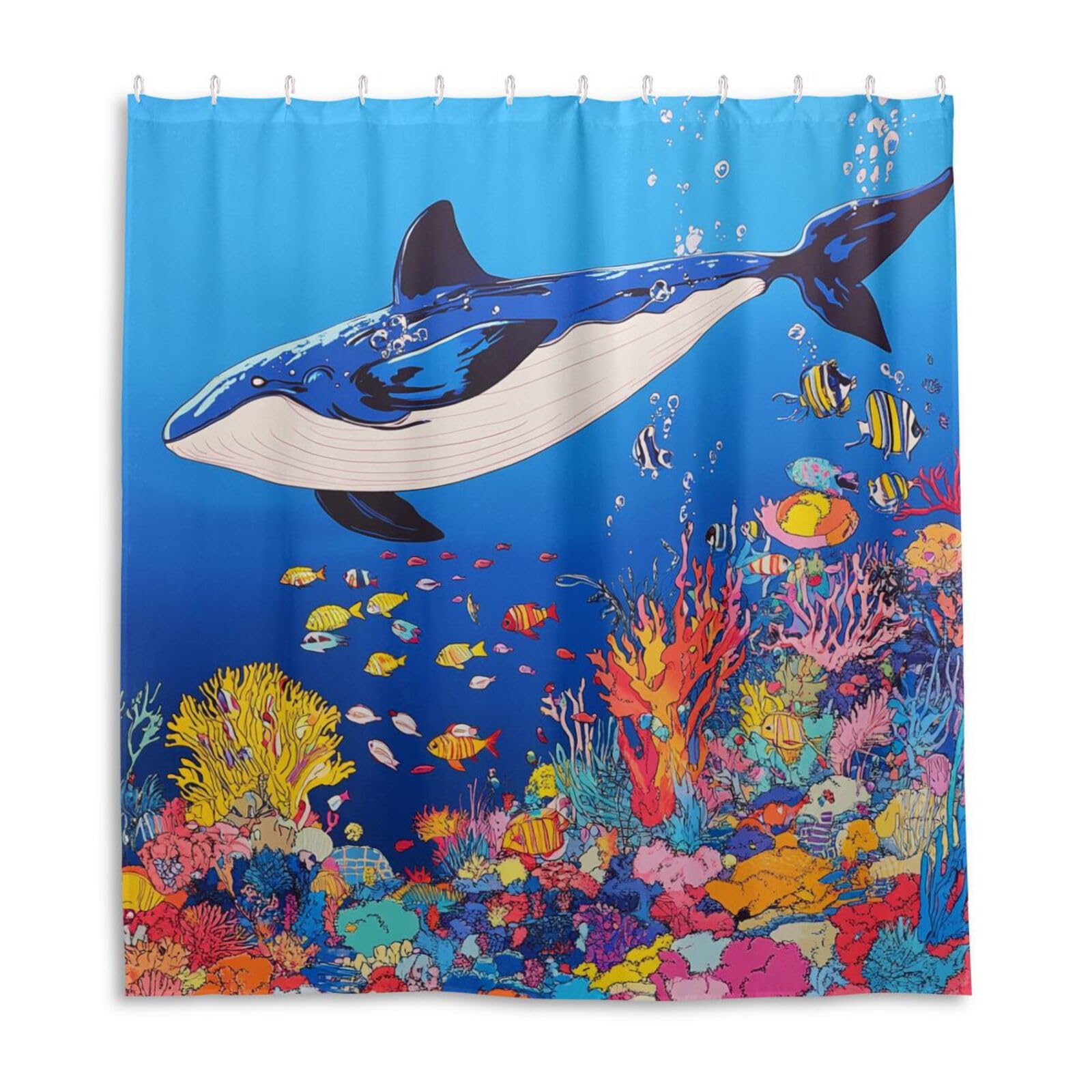 Rideau de douche résistant à l'eau en polyester de 168 x 183 cm pour éviter les éclaboussures