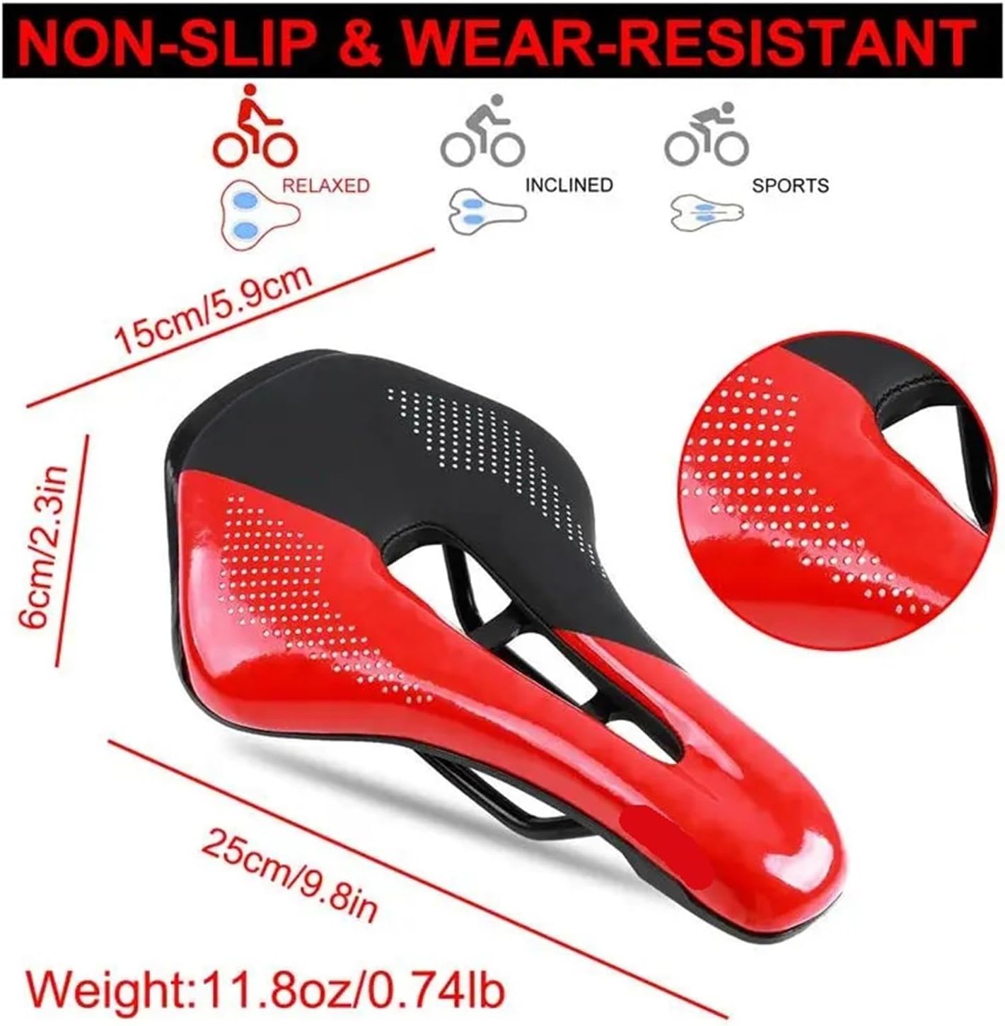 Ultralight Road Racing Bike Saddle Hollow & Breathable, Aerodynamic Cushion for Professional Cycling Parts