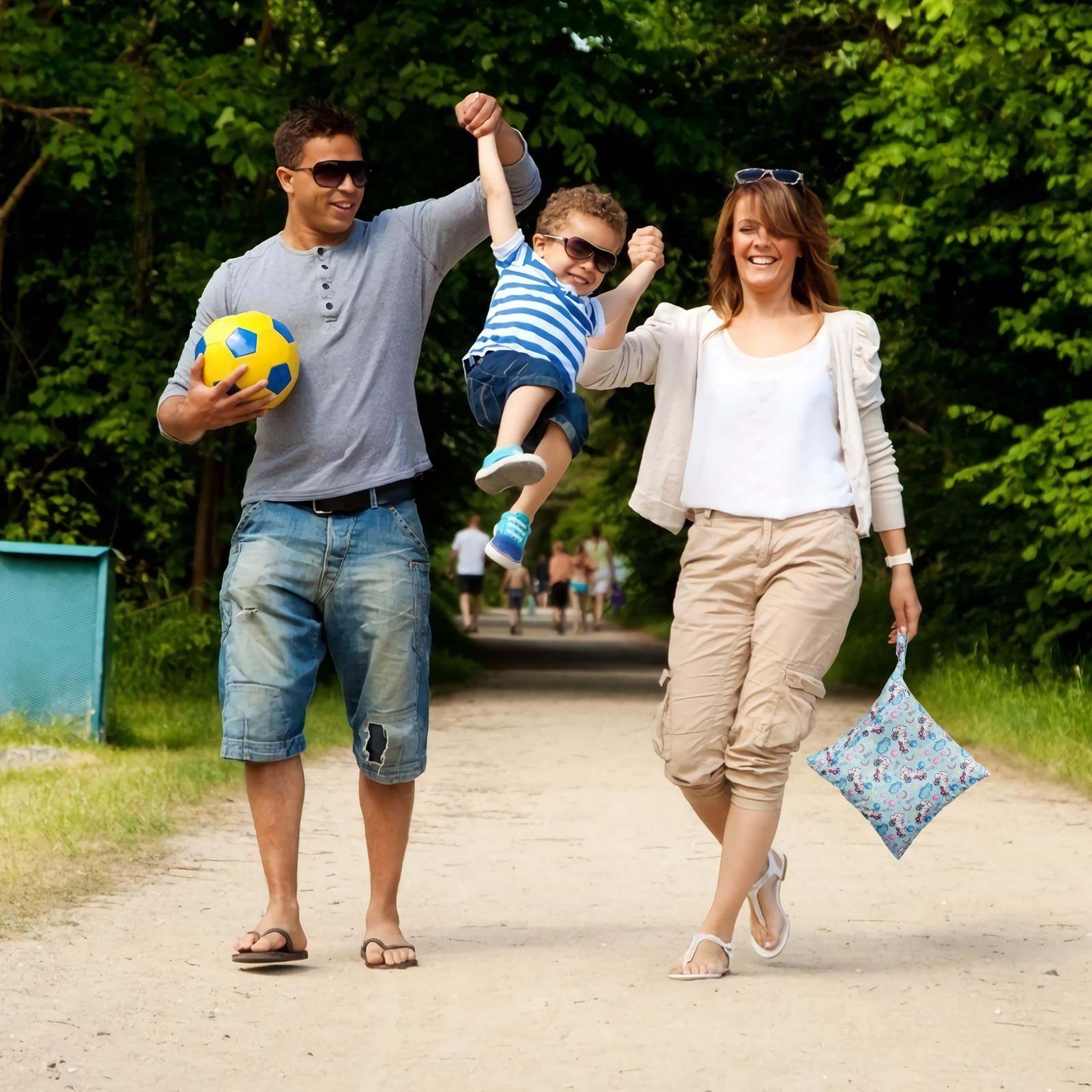 Borse Per Pannolini Comius Sharp - 4 Pezzi Impermeabili, Riutilizzabili, Per Viaggi E Cambio - Foto 8
