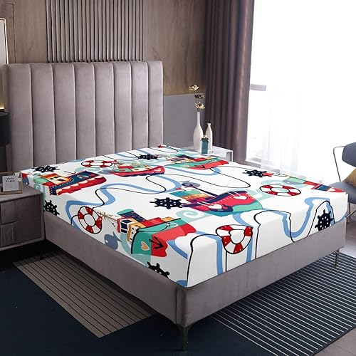 Vista 12 de Erosebridal Sábanas de muñeco de nieve tamaño matrimonial, juego de sábanas de esquí kawaii para árbol de Navidad, sábana bajera ajustable