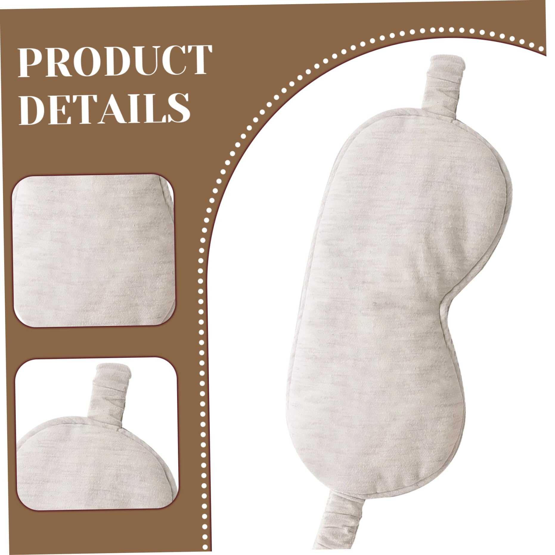 Mascherina per Dormire, Maschere per Occhi per Dormire, Mascherina per in Cotone Organico Beige Leggera e Confortevole Occhi Elastici per Notturno, Viaggiare Adatta per Uomini Donne