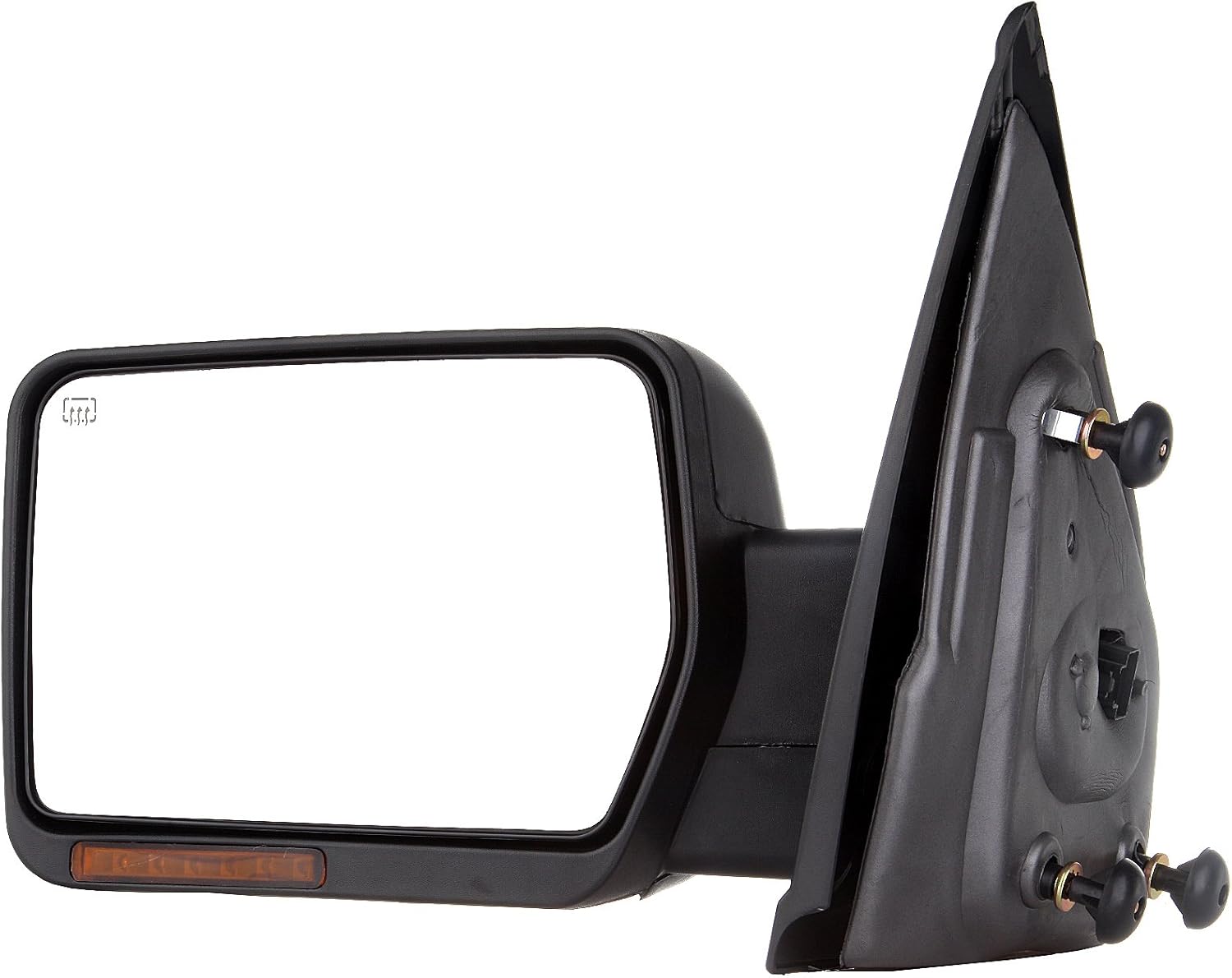 Driver Side Mirror Power Adjusted Heated Turn Signal Light Towing Mirror Compatible for 2007-2014 for Ford for F150 Truck Pickup Black Left Tow Mirror 1PC