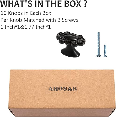 Miniatura 10 de AHOSAR Tiradores de gabinete vintage, manijas de bronce aceitado, espacio entre tornillos de 3-34 pulgadas, paquete de 2 unidades para puerta de
