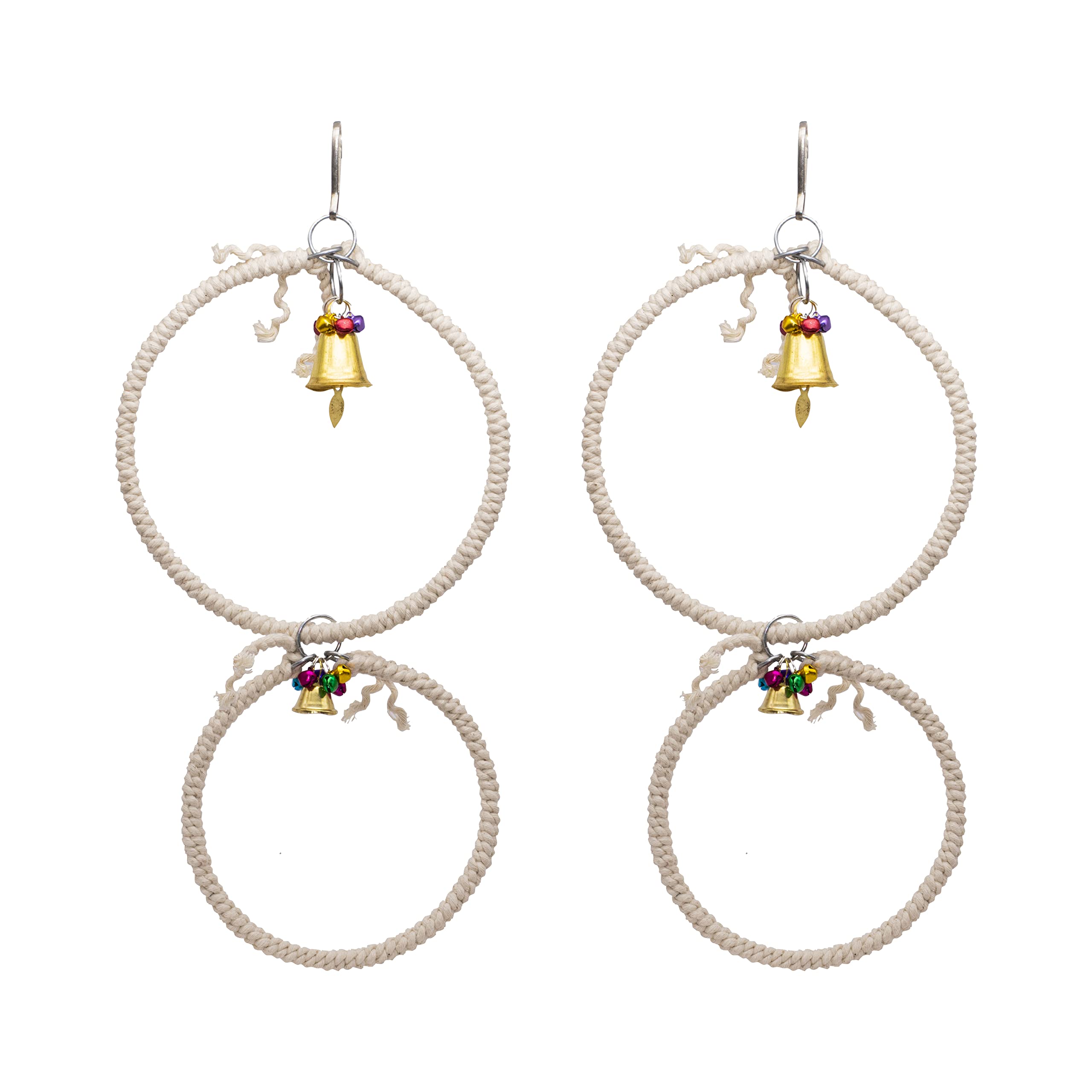 GREENBIRDS Toys Interactive & Playful 2 Dual Storey Cotton Threaded Ring Perch for Cage (Pack of 2) Hanging Toy for Bird Parrots, Cockatiel, Lovebird, Budgerigar, Finches Small & Medium Size Birds (B0BR3NWVYQ) Amazon Price History, Amazon Price Tracker