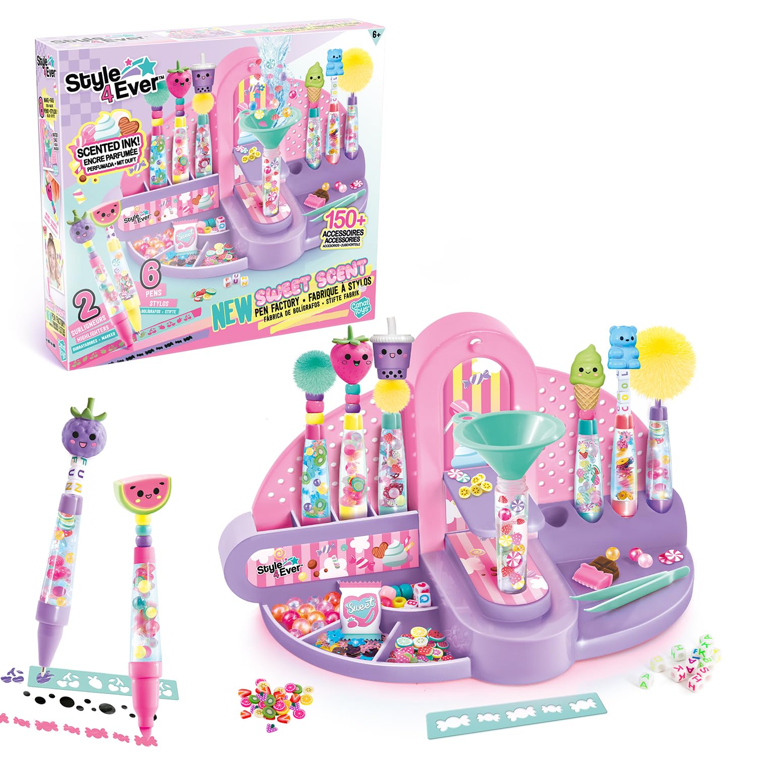 Canal Toys Style 4 Ever DIY Sweet Scent Pen Factory, Pink, Compact - Image 2