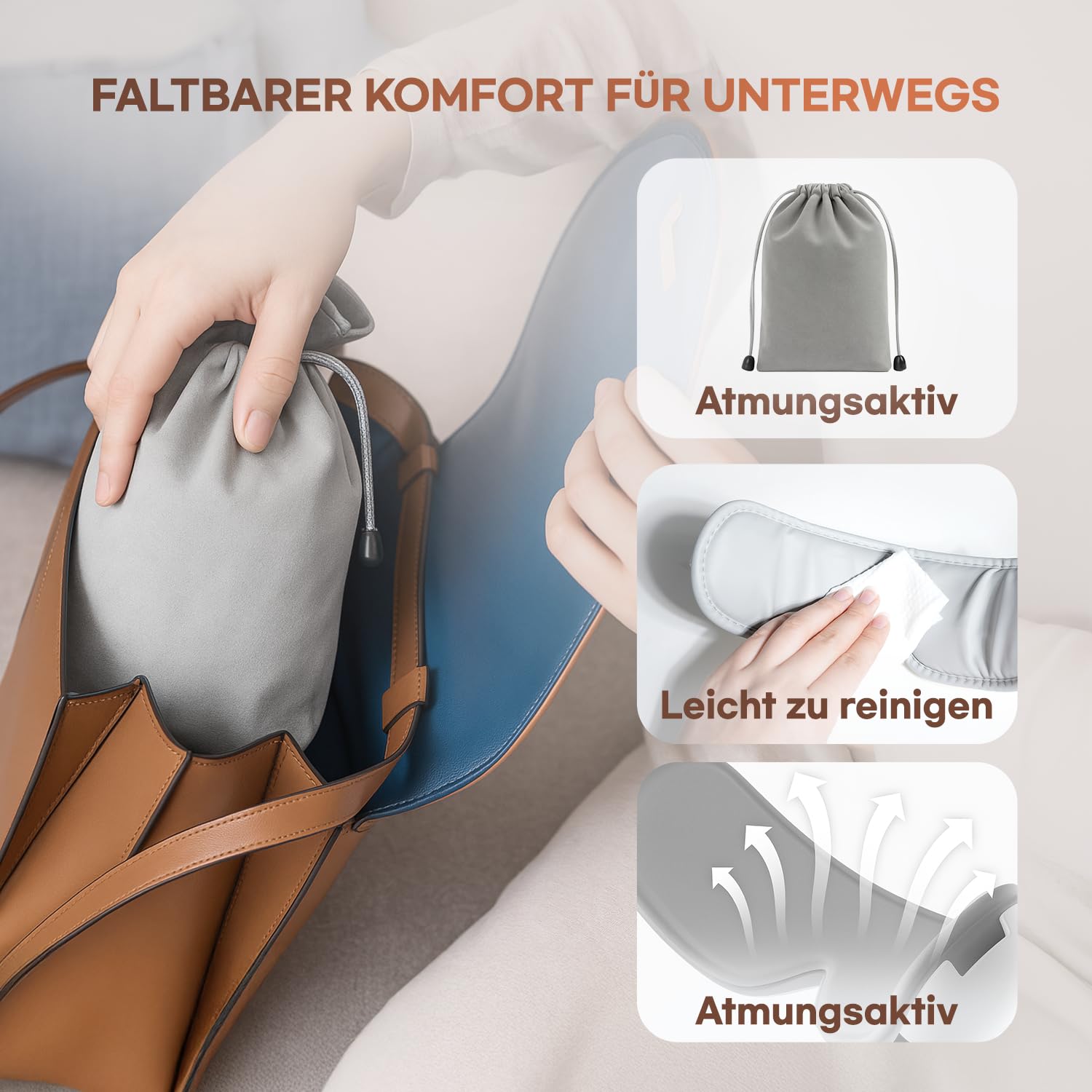 HuBDIC HubiCare Ultra Leise mit Doppel-Pad Augenmassagegerät, unter 28dB Wärme- und Kühltherapie, Luftkompressions-Augenpflegegerät für trockene Augen, Augenbelastung und Migräne-Linderung