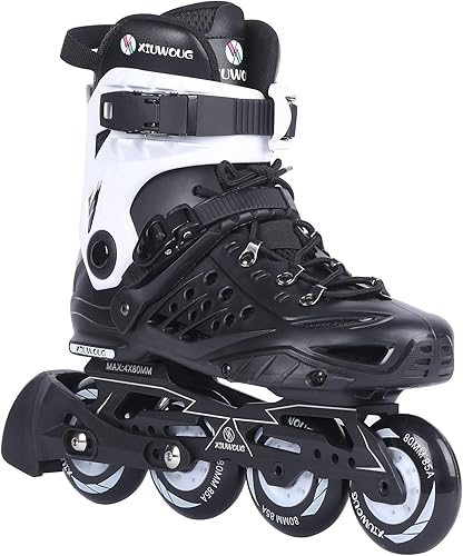 Patines en línea para mujeres y hombres, patines en línea para adultos, rodamientos de acero al carbono ABEC-7, ruedas de poliuretano de 0.157 x