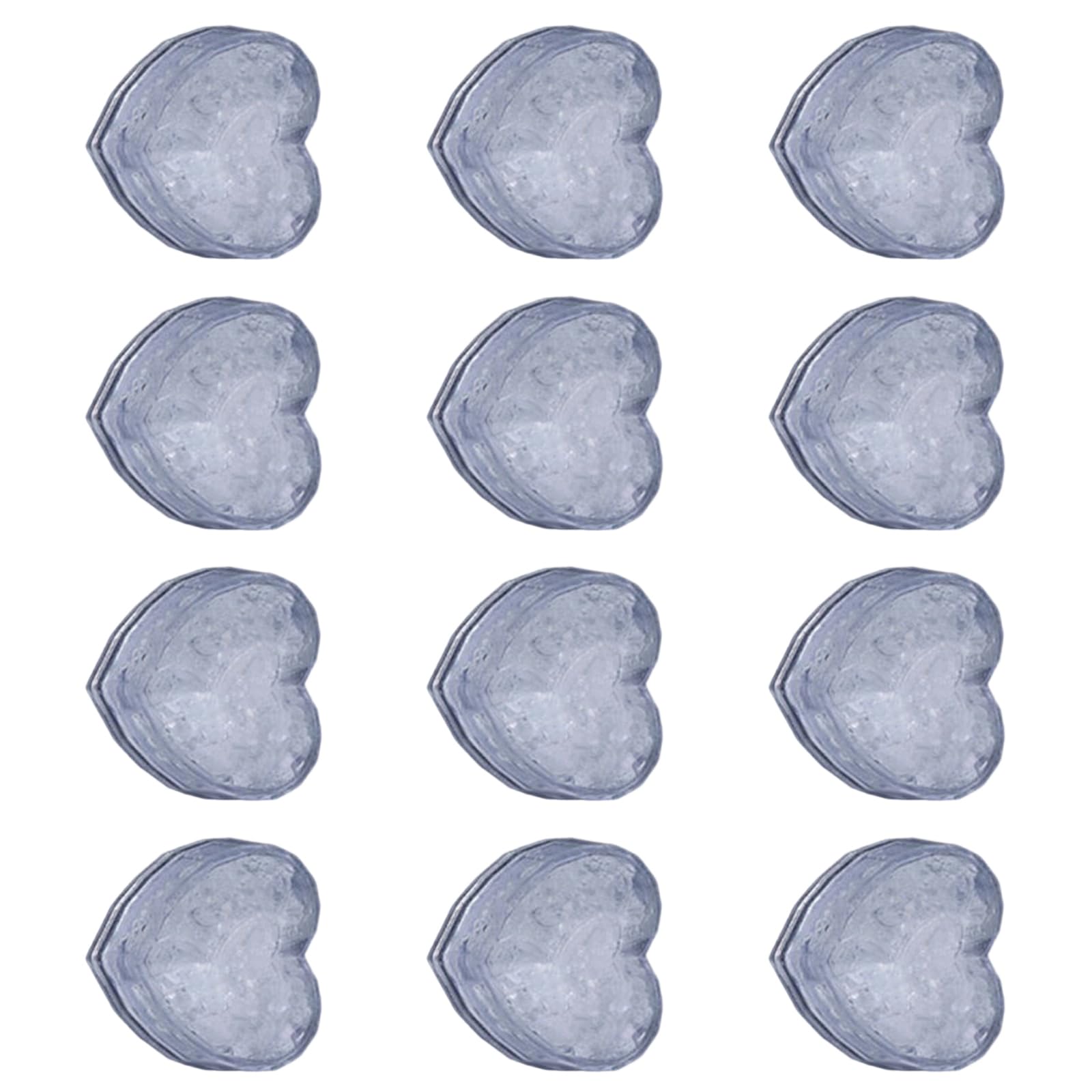 Elnwnnkc 12PCS Heart Ice Cubes LED Light Water Activated Flashing Decorations for Beverage Cocktails Drink Colorful Accessories Flashing Heart Ice Cubes