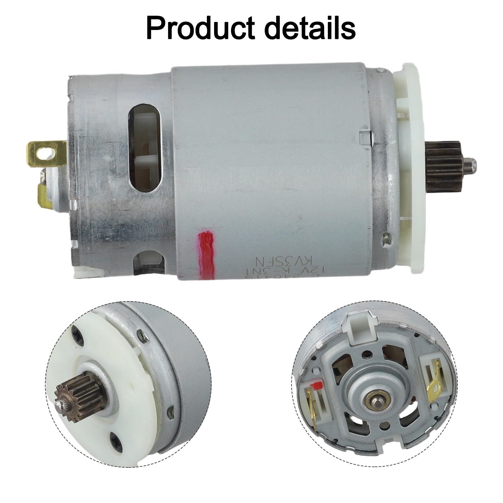 Motor CC de 14 dientes de repuesto para DeWalt DCD700, DCD710, DCD710S2, DCD701 (modelos N075847, N446251, N432948, N038034) - 10,8 V/12 V