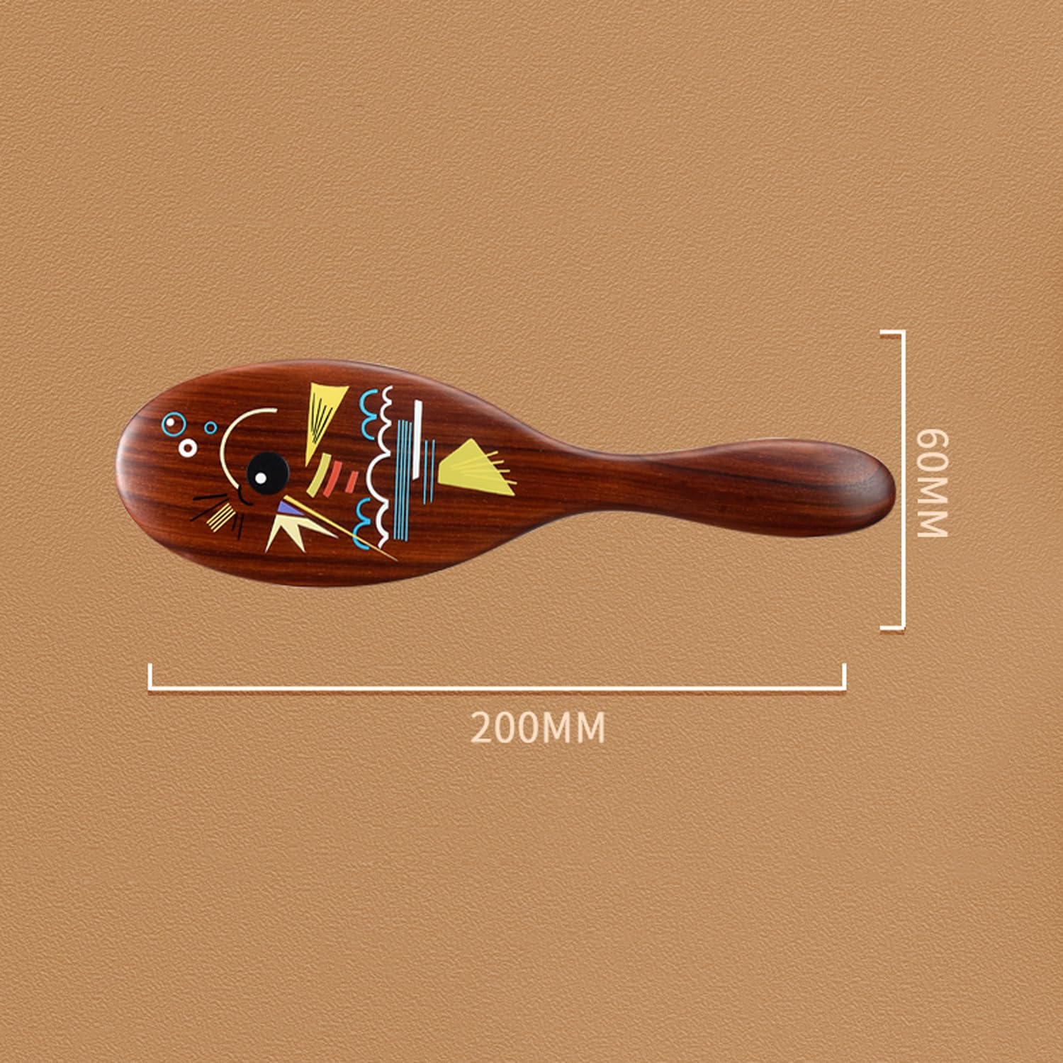 Szczotka do włosów z drewna, grzebień do masażu, łopatka, antystatyczna, rozczesująca, powietrzna szczotka do włosów, do długich, grubych, cienkich, kręconych, naturalnych włosów