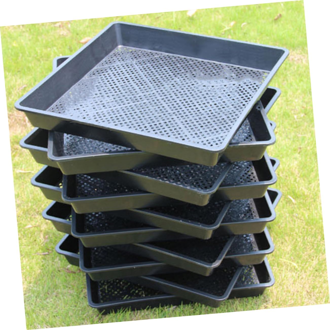 HANABASS 5pcs Plant Germination Trays for Vegetable and Flower Nursery Sowing Trays for Home Gardening and Hydroponics