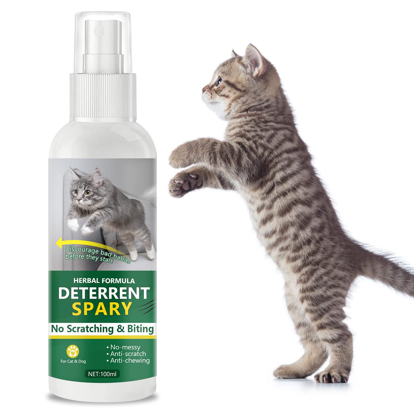 Repellente Per Gatti, Efficace Naturale Dissuasore per Gatti&Cani per mobili la Protezione del Divano del Pavimento