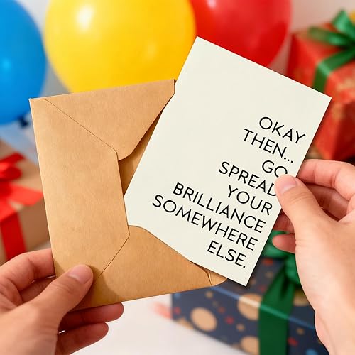 Miniatura 6 de PTRUKD, Divertida tarjeta de abandono de traidor de compañero de trabajo, tarjeta de despedida de compañero de trabajo, tarjetas de despedida para